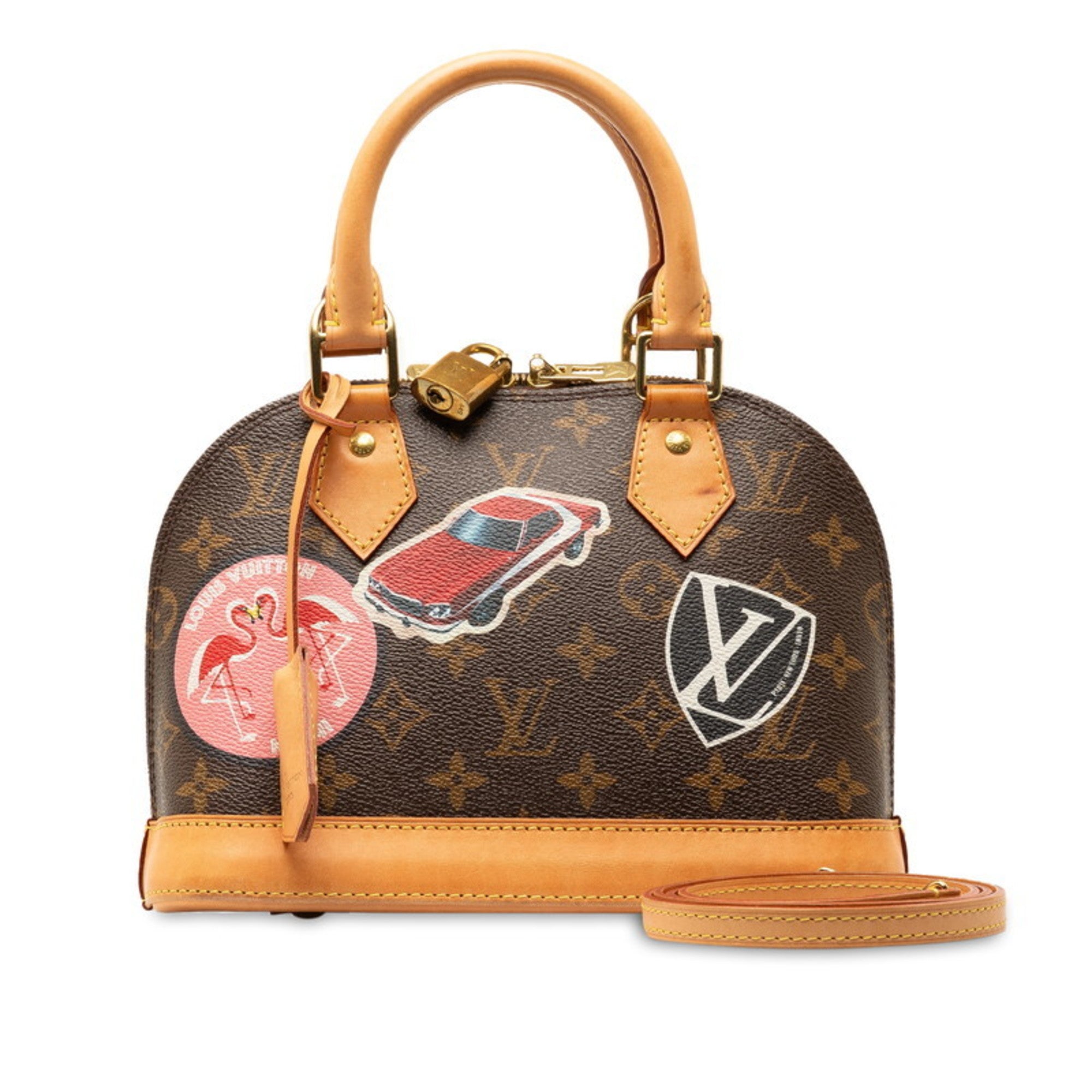 Louis Vuitton Monogram Brown Monogram Multi-Color Red Color Monogram Handbag Shoulder Bag (Pre-Owned)