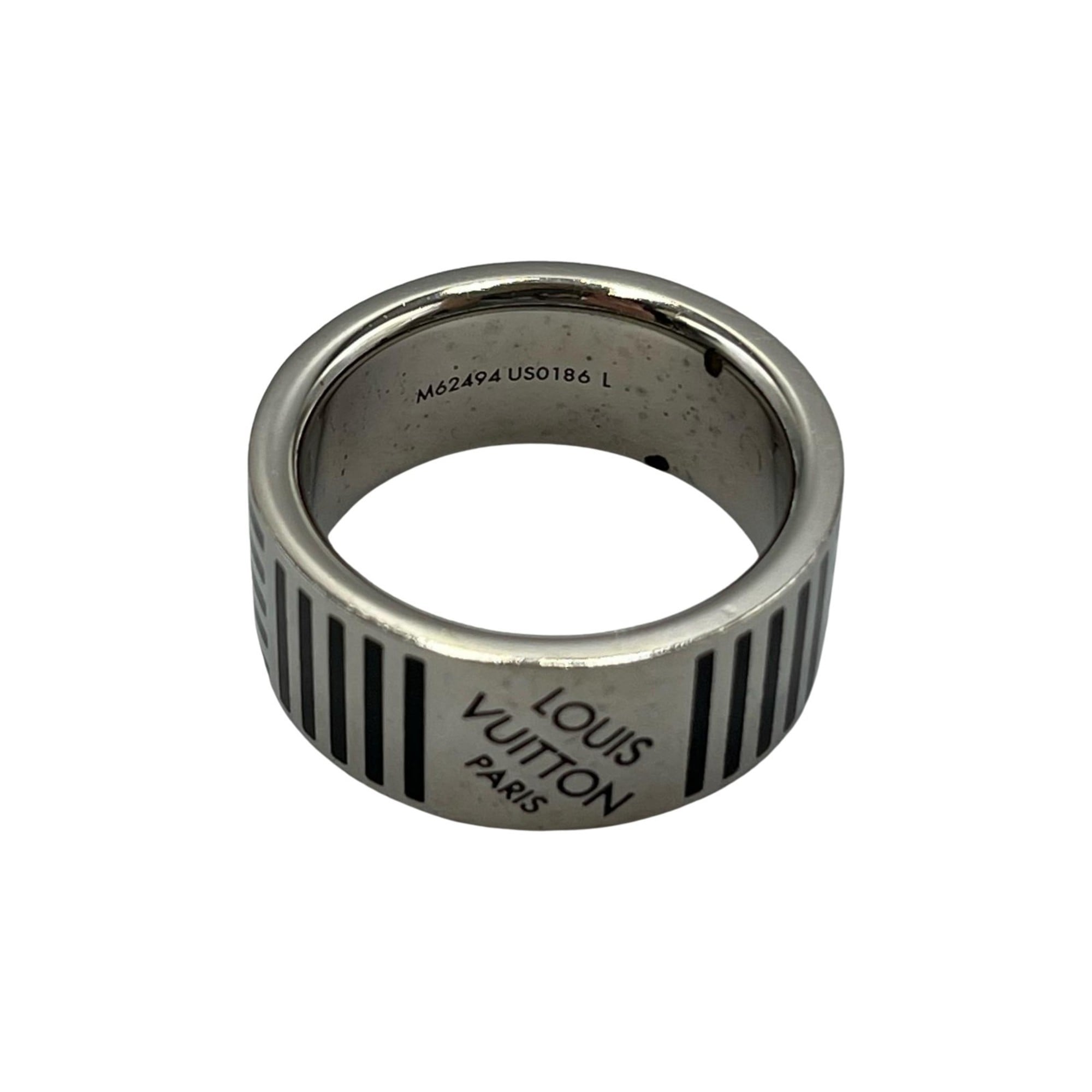 Louis Vuitton Silver Band Ring (Pre-Owned)