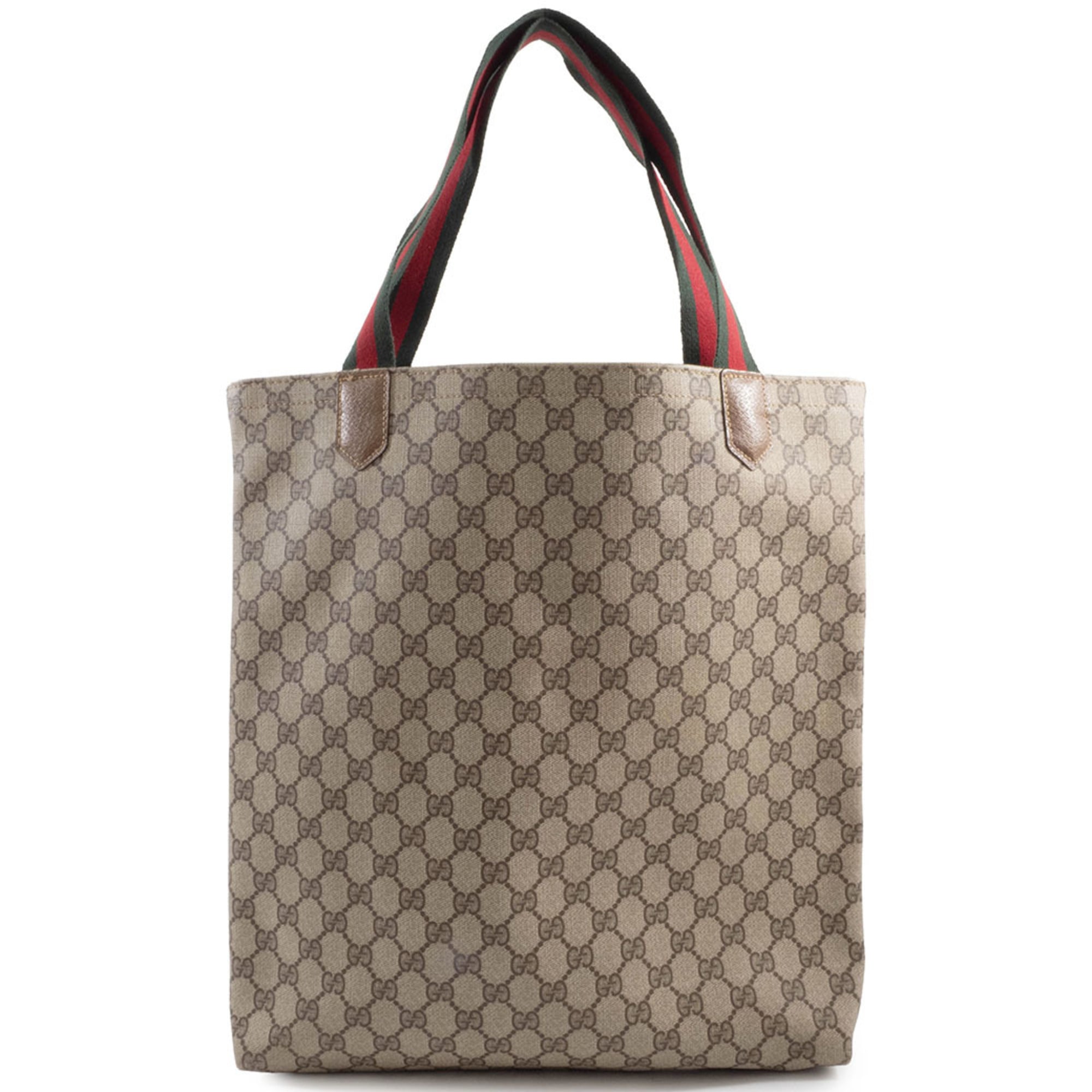 Gucci Brown Leather Tote Bag (Pre-Owned)