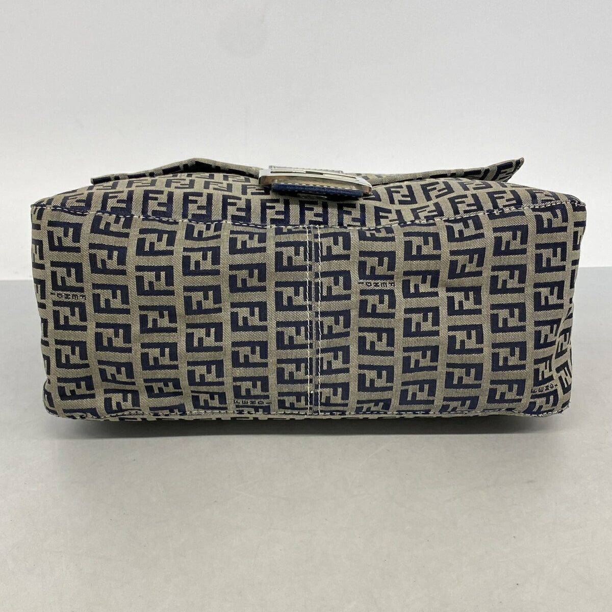 Fendi Navy Nylon Canvas Handbag (Pre-Owned)