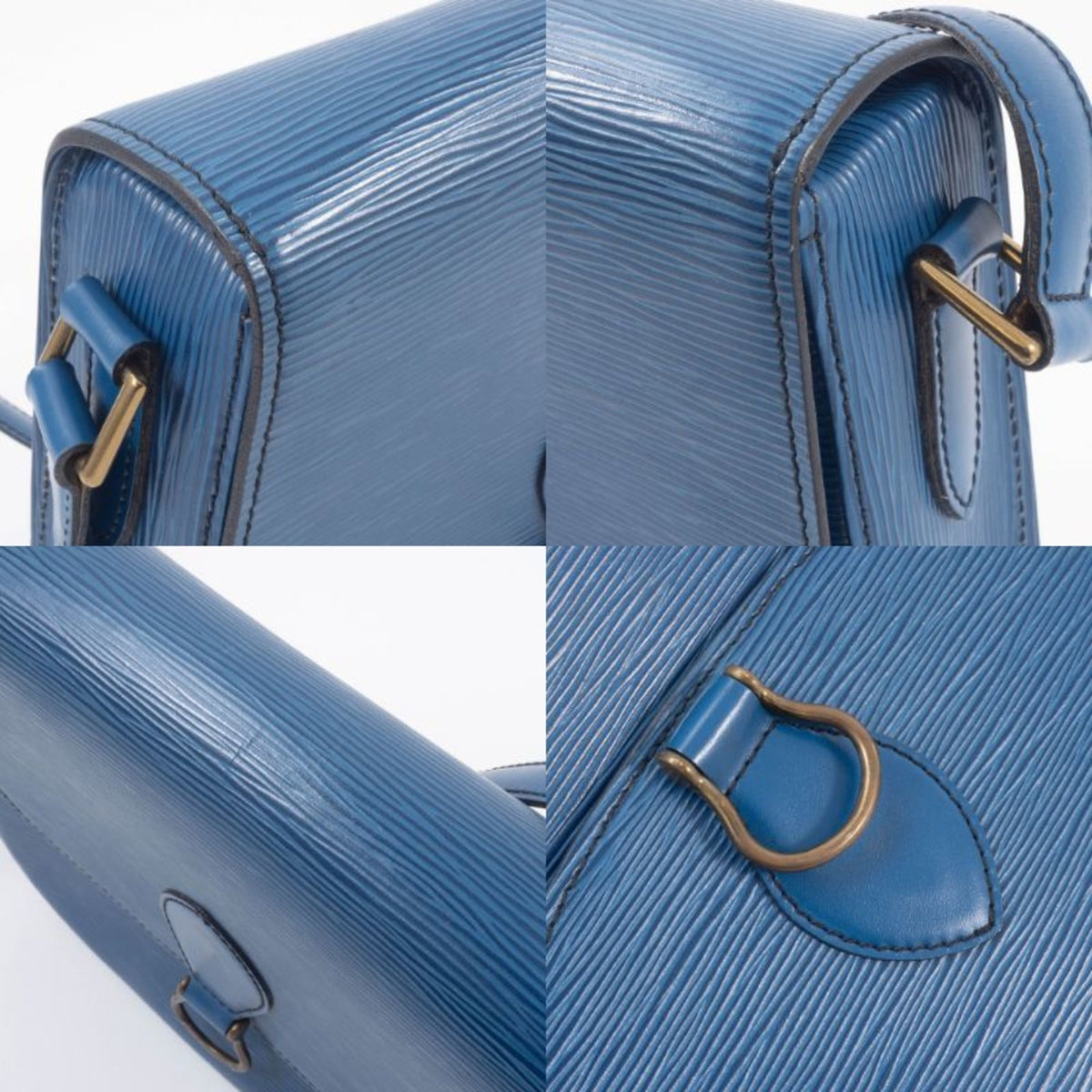 Louis Vuitton Epi Blue Epi Leather Shoulder Bag (Pre-Owned)
