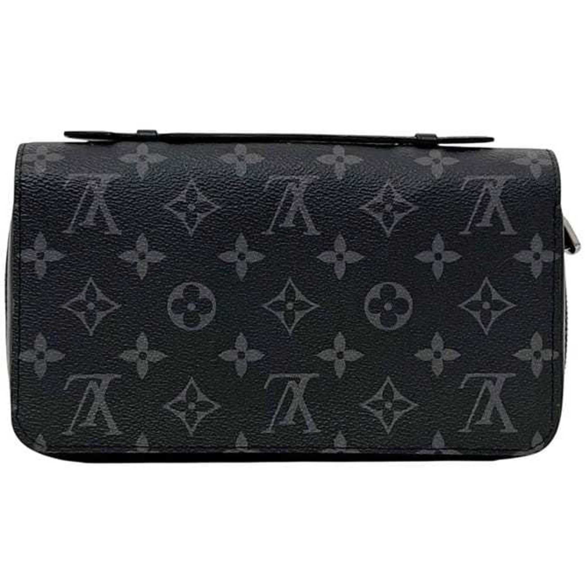 Louis Vuitton Black Monogram Eclipse Monogram Eclipse Long Wallet (Bi-Fold) (Pre-Owned)