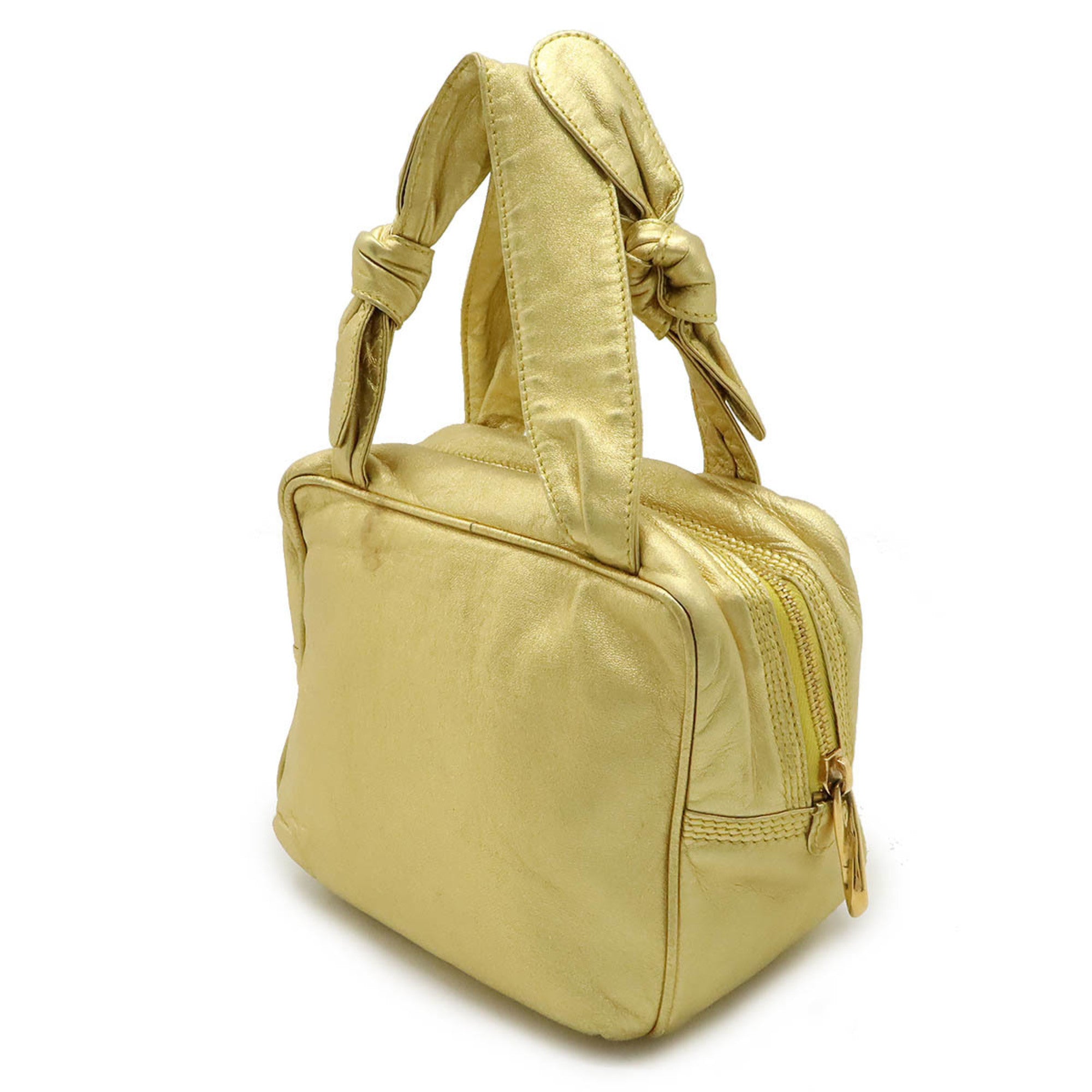 Loewe Metallic Gold Leather Handbag (Pre-Owned)