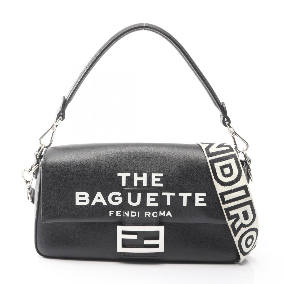 Fendi Black Leather Handbag (Pre-Owned)