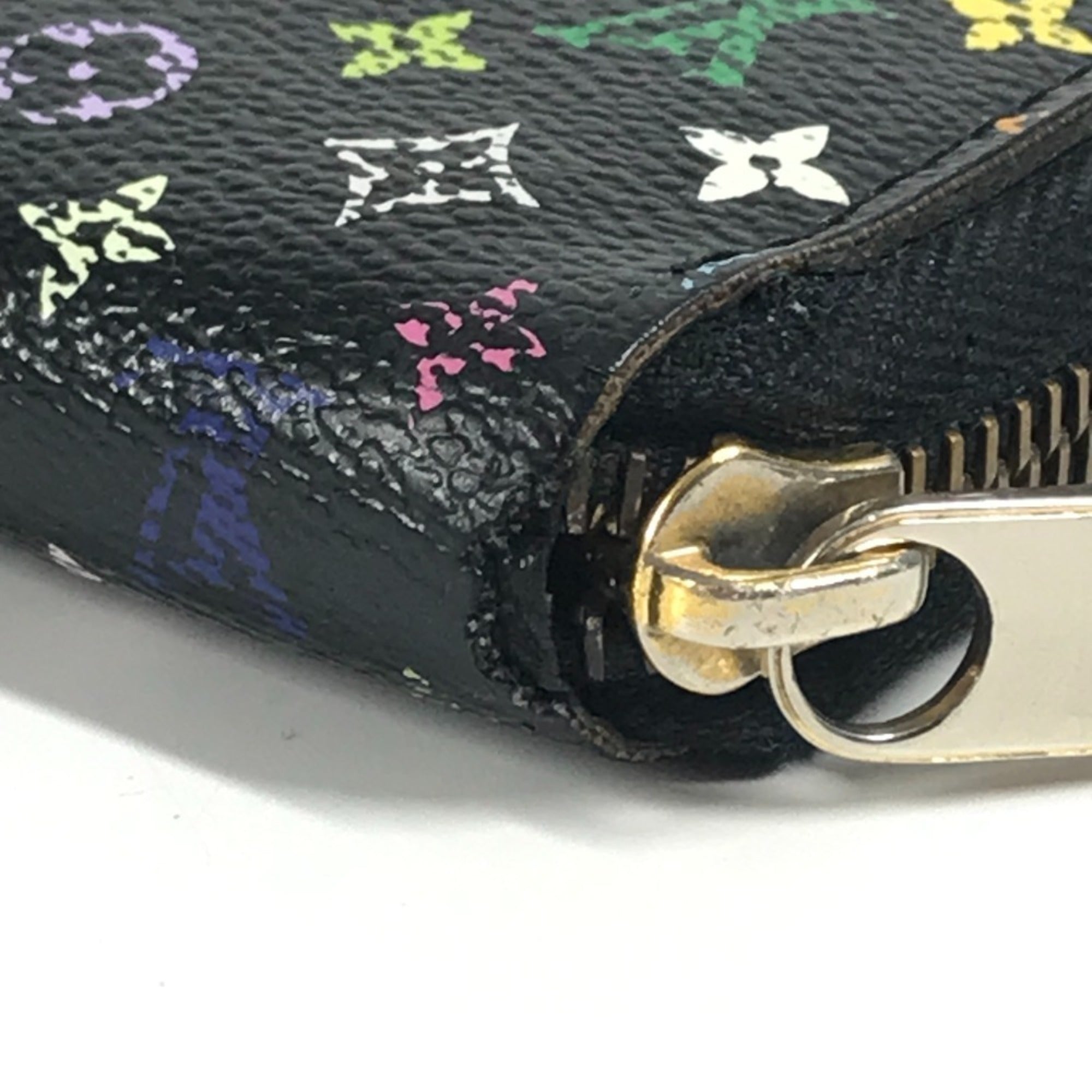 Louis Vuitton Black Multi-Color Noir Monogram Multicolore Canvas Long Wallet (Bi-Fold) (Pre-Owned)