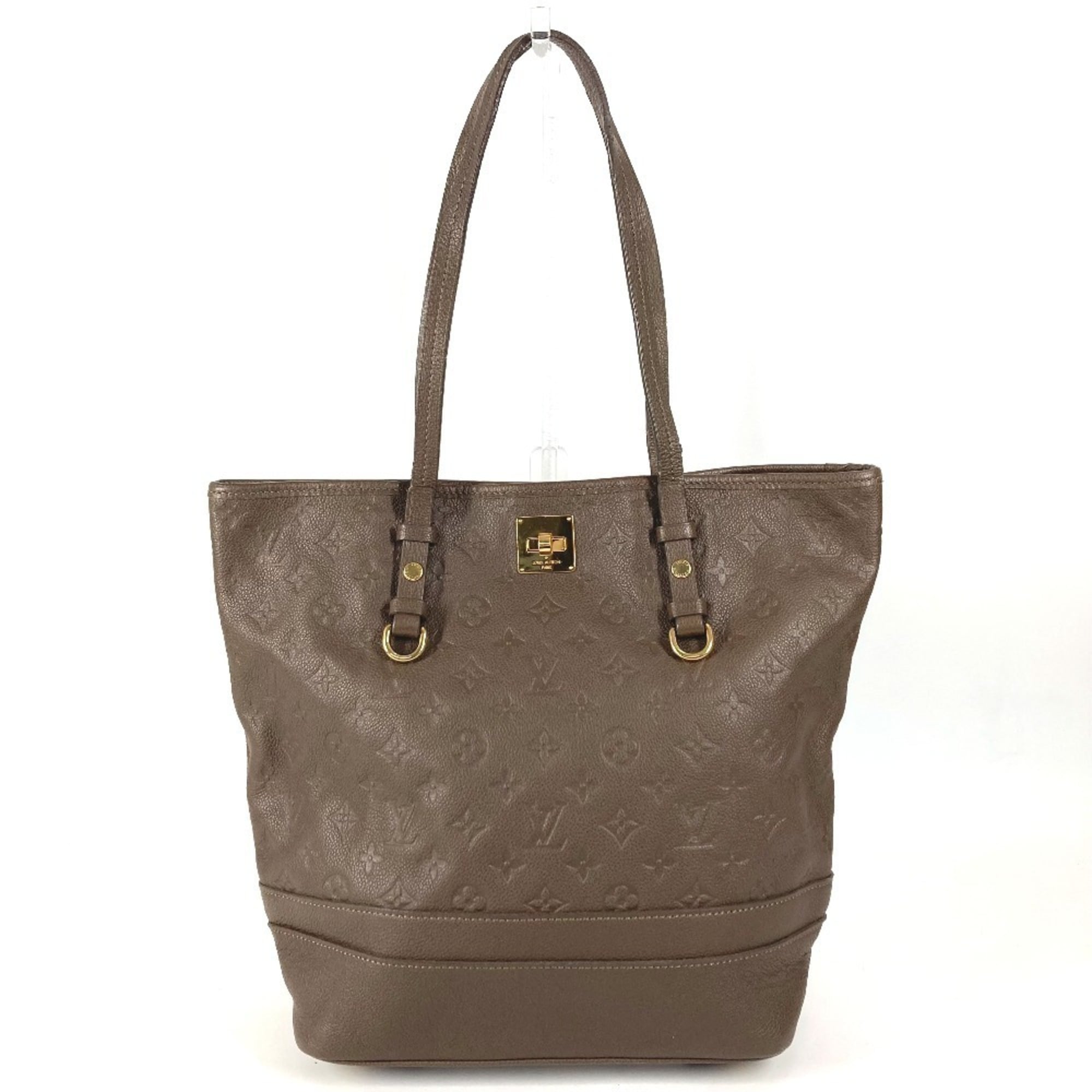 Louis Vuitton Brown Monogram Empreinte Leather Handbag Shoulder Bag Tote Bag (Pre-Owned)