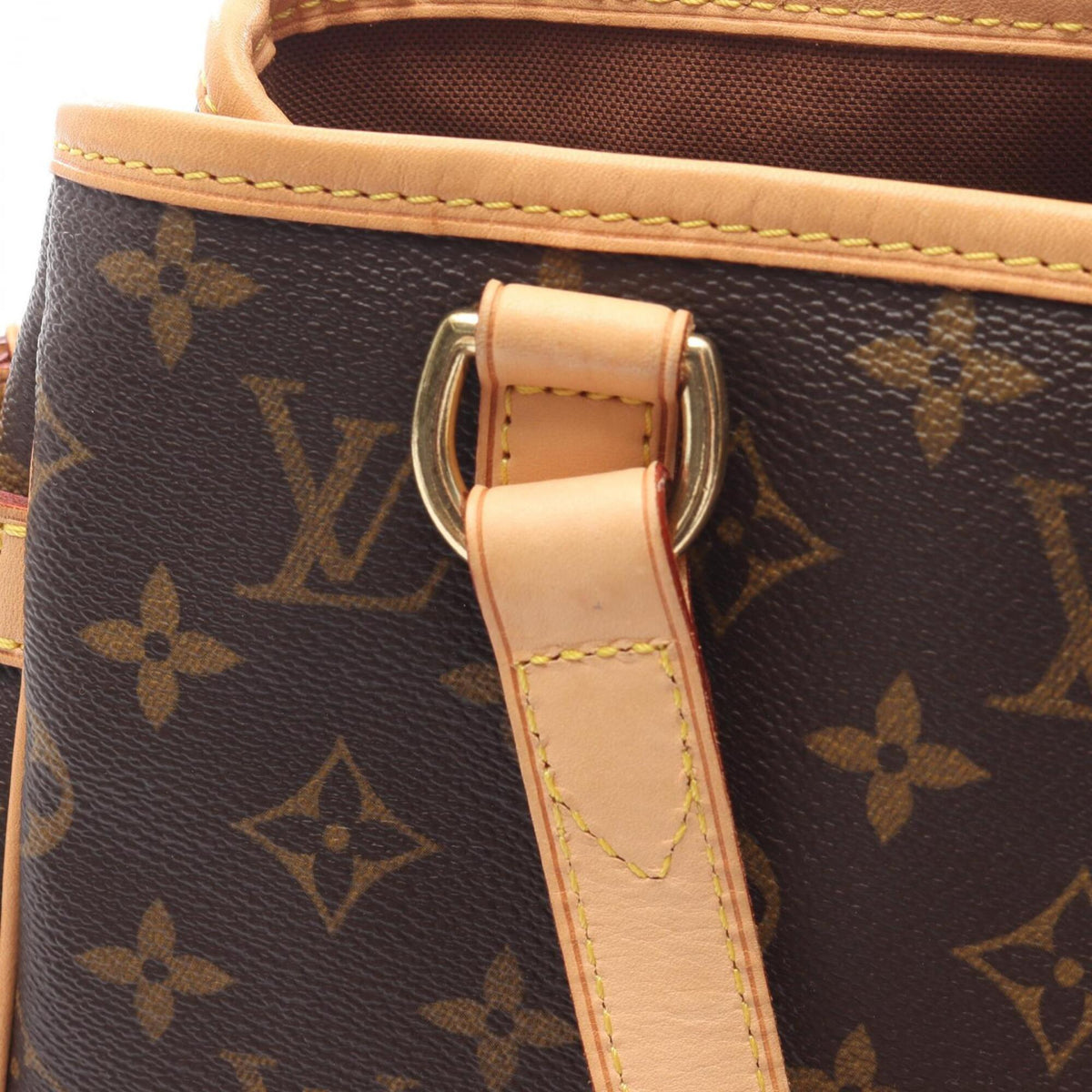 Louis Vuitton Brown Monogram Leather Handbag (Pre-Owned)