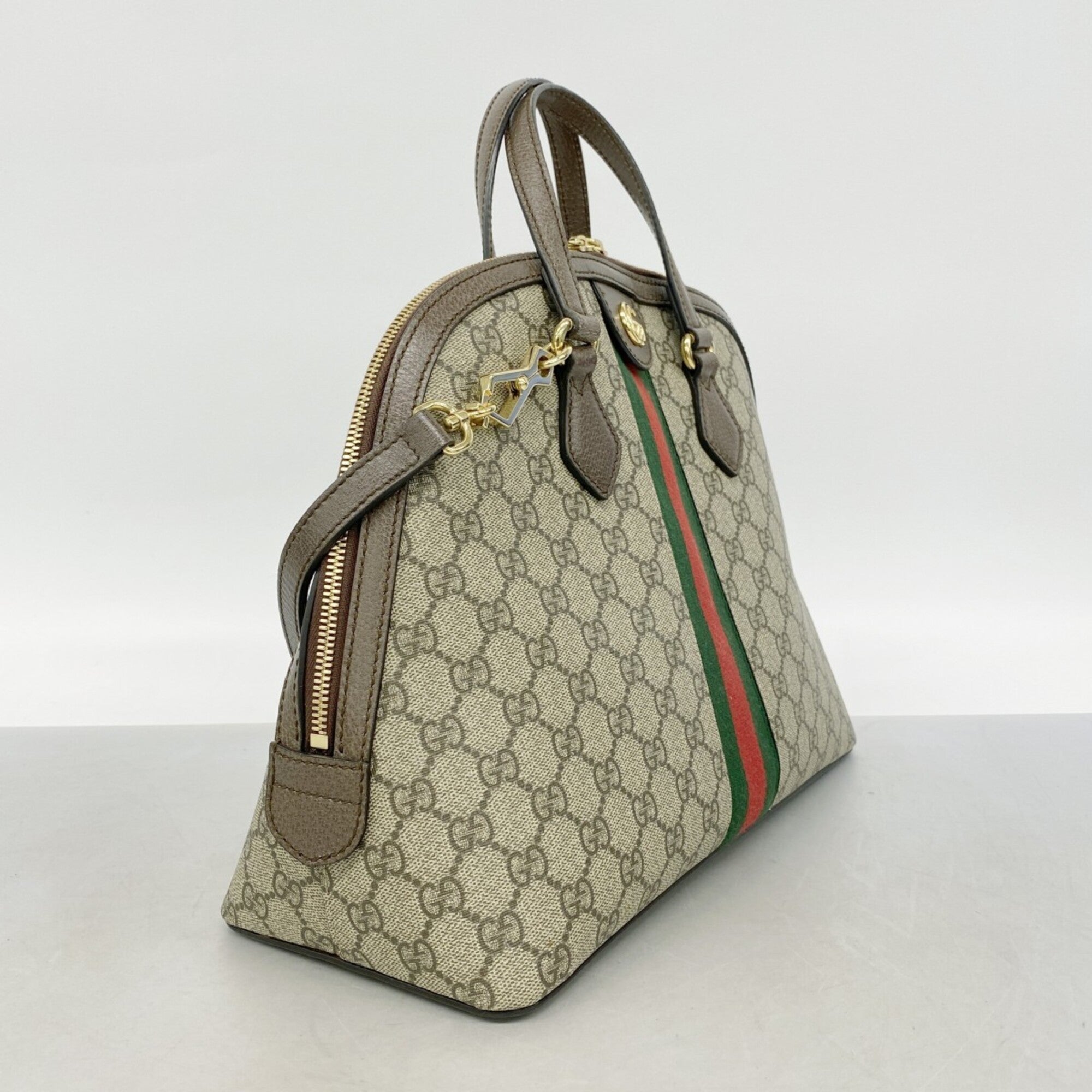 Gucci Brown Pvc Handbag (Pre-Owned)