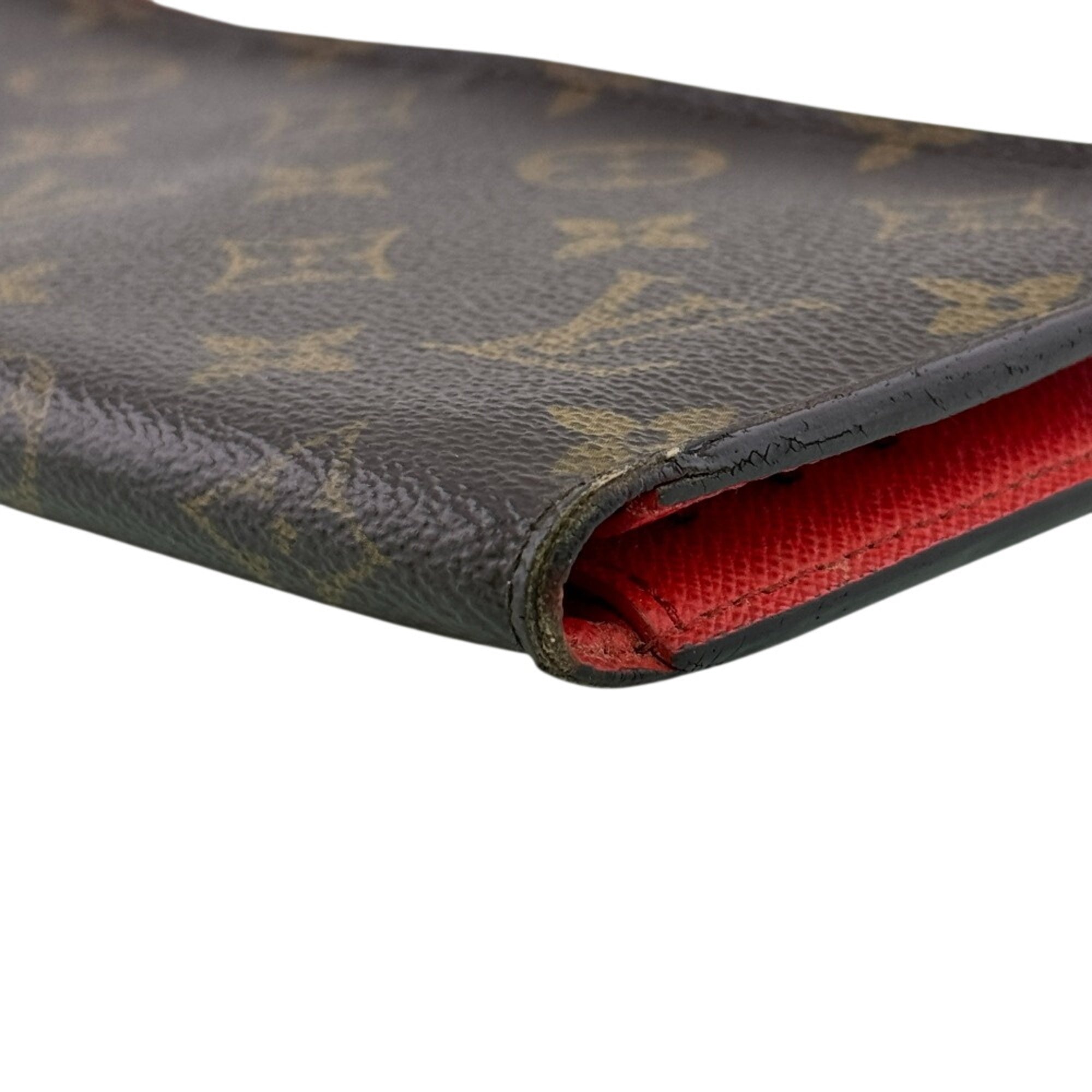 Louis Vuitton Monogram Brown Coquelicots Monogram Monogram Long Wallet (Bi-Fold) (Pre-Owned)