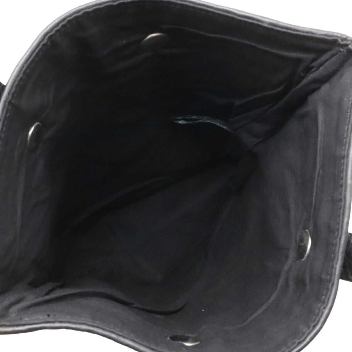 Hermes Black Polyester Leather Handbag Tote Bag (Pre-Owned)