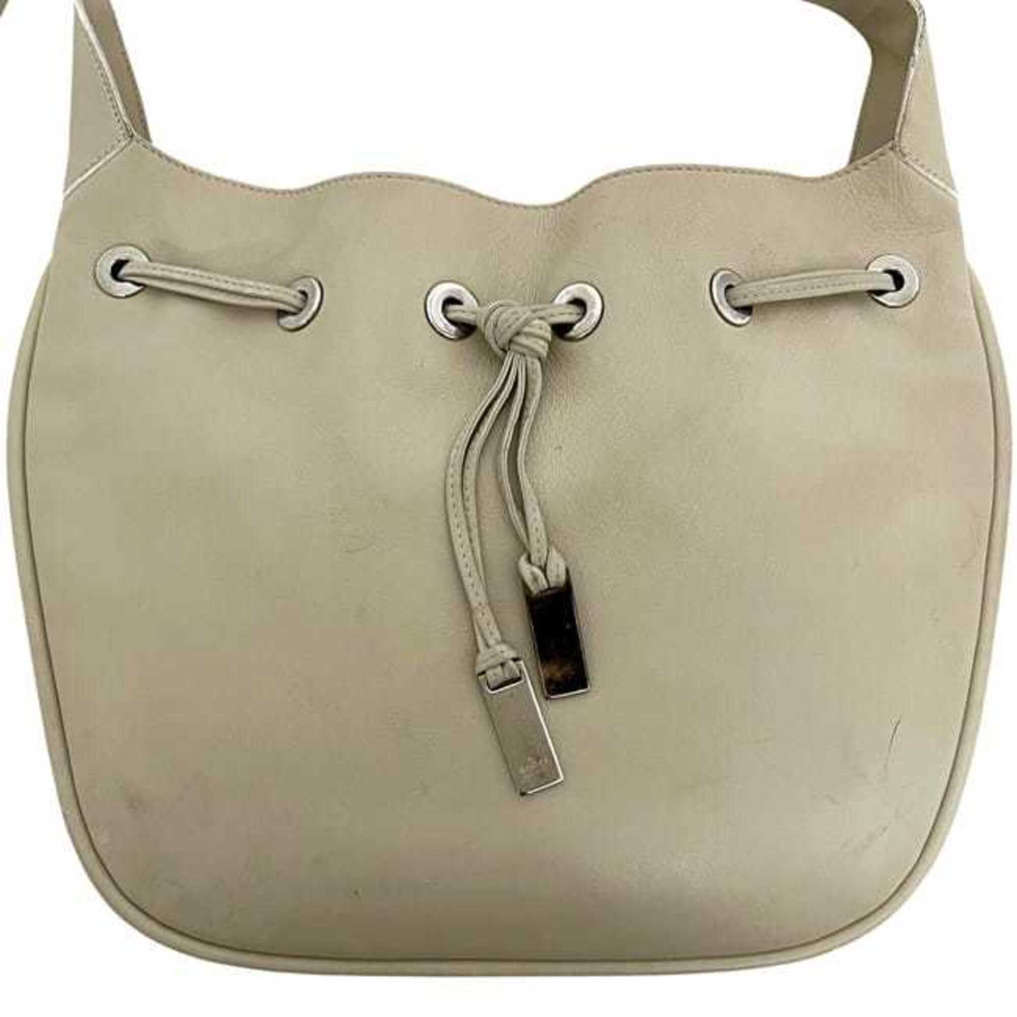 Gucci Ivory Leather Handbag (Pre-Owned)
