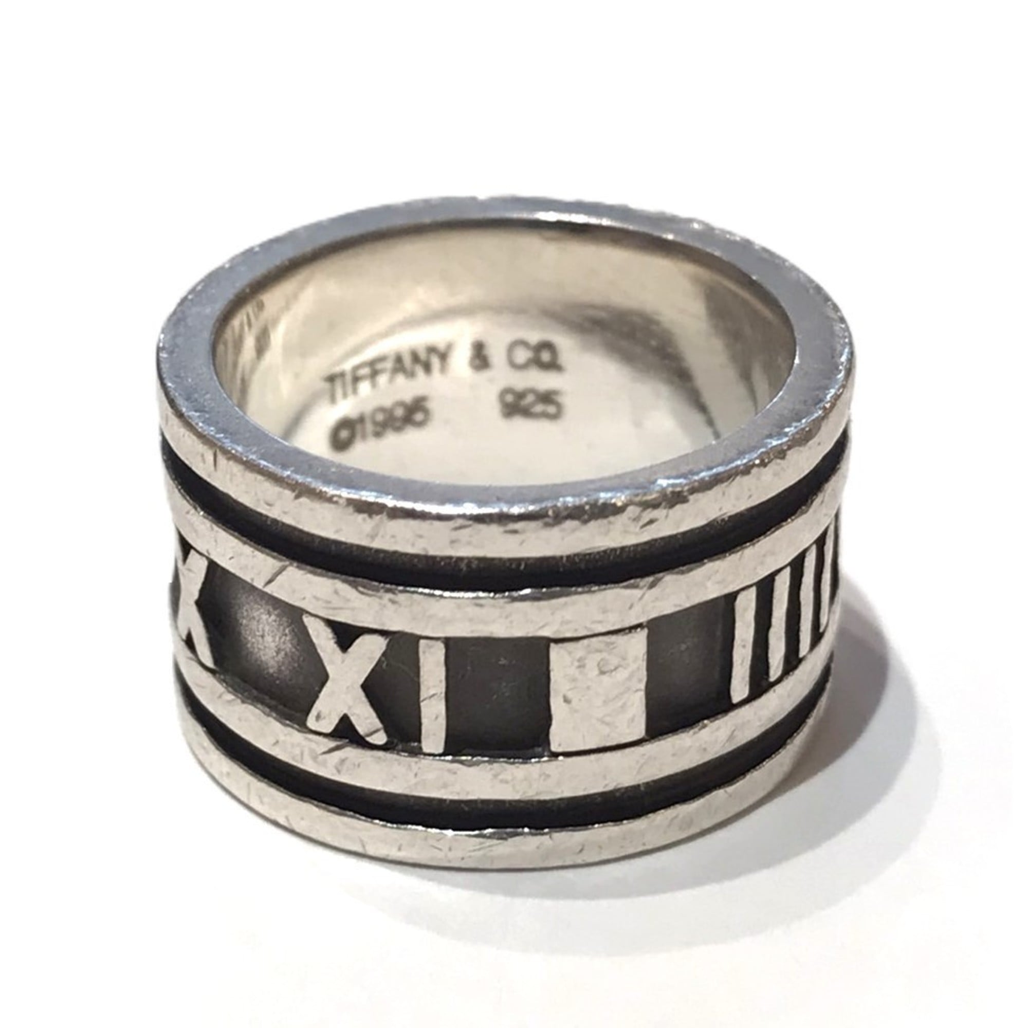 Tiffany Atlas Silver 925 Band Ring (Pre-Owned)