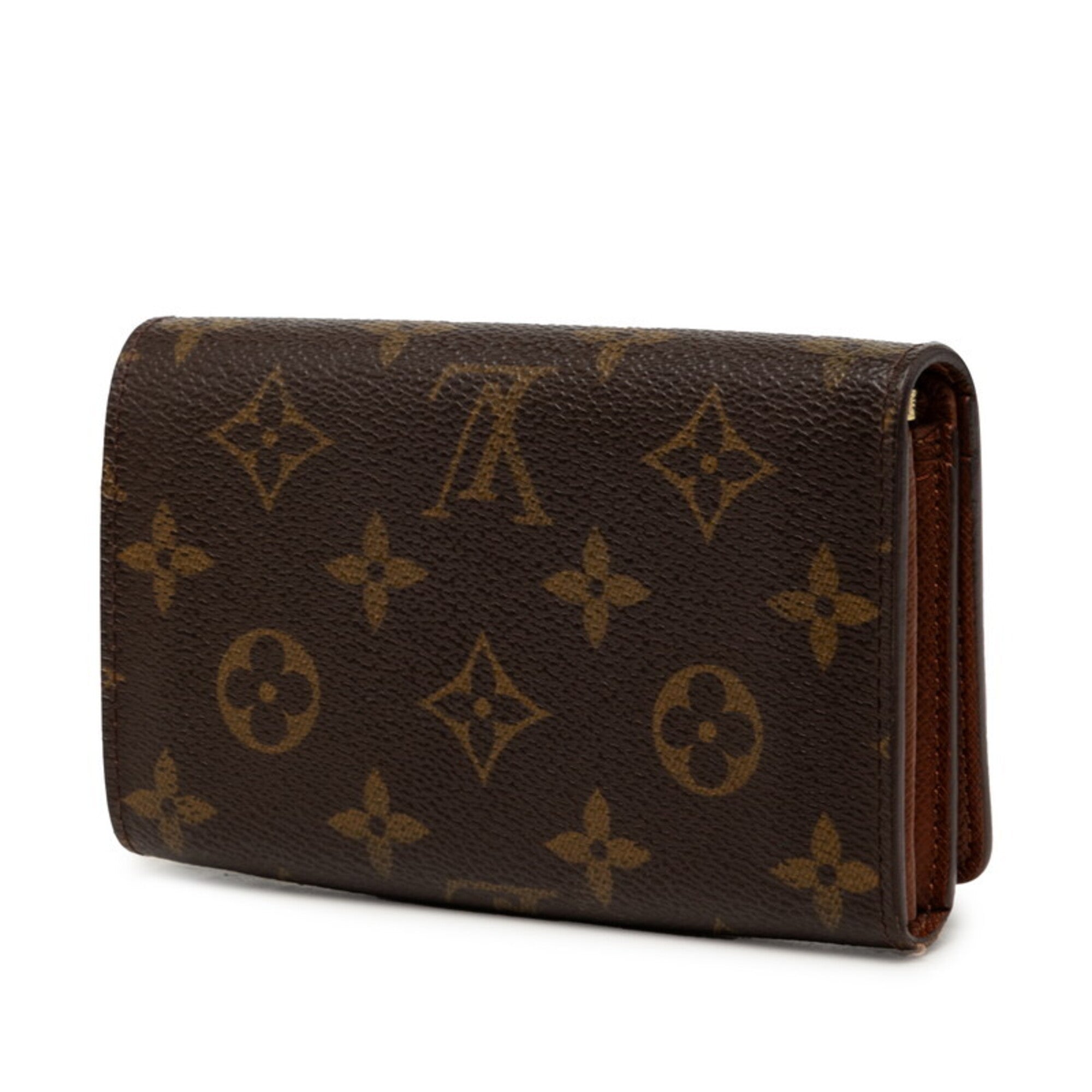 Louis Vuitton Monogram Brown Pvc Leather Wallet (Bi-Fold) (Pre-Owned)
