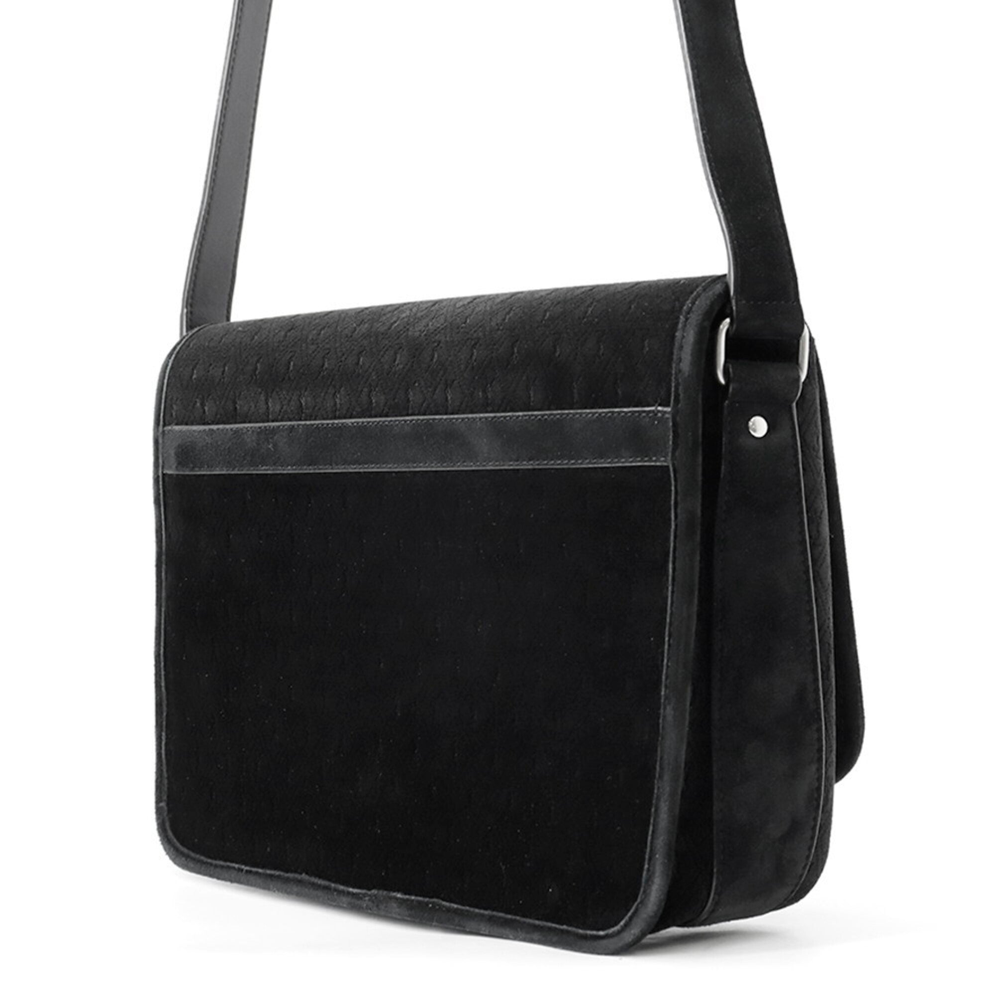 Yves Saint Laurent Black Velvet Handbag Shoulder Bag (Pre-Owned)