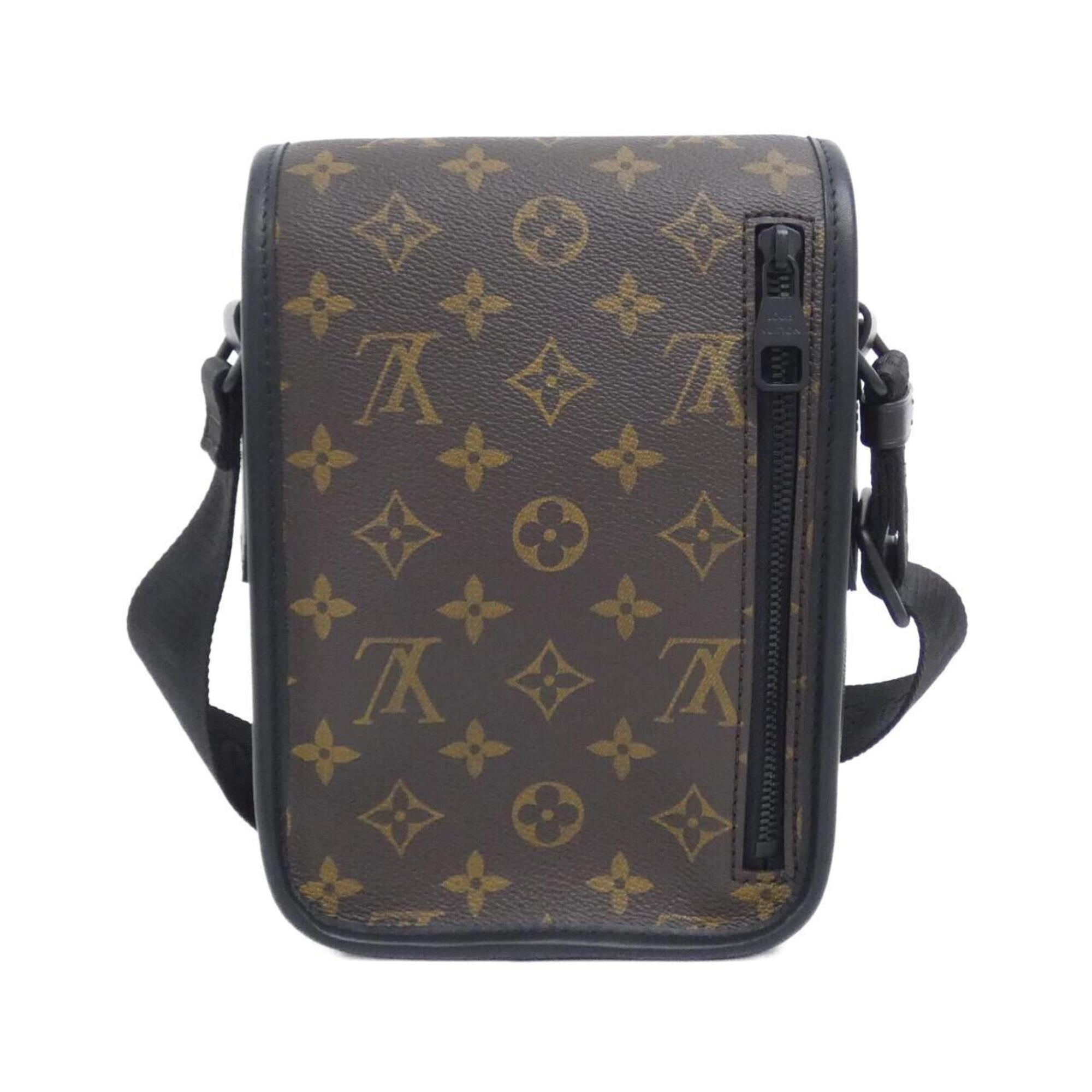 Louis Vuitton Black Marron Coated Canvas Shoulder Bag (Pre-Owned)