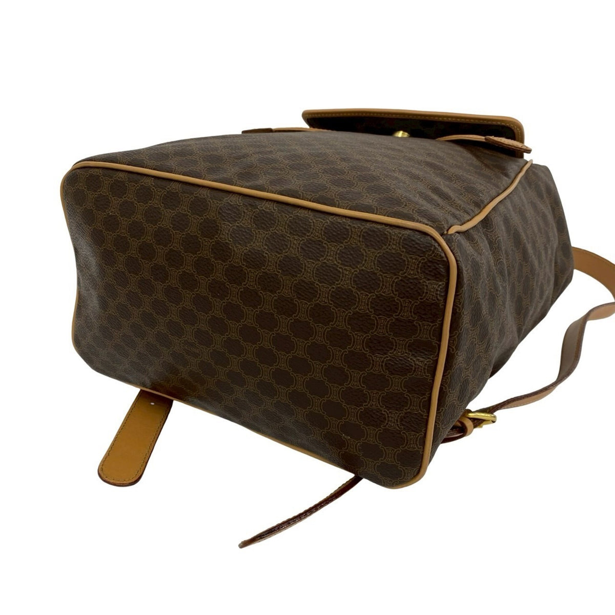 Celine Brown Pvc Leather Backpack (Pre-Owned)