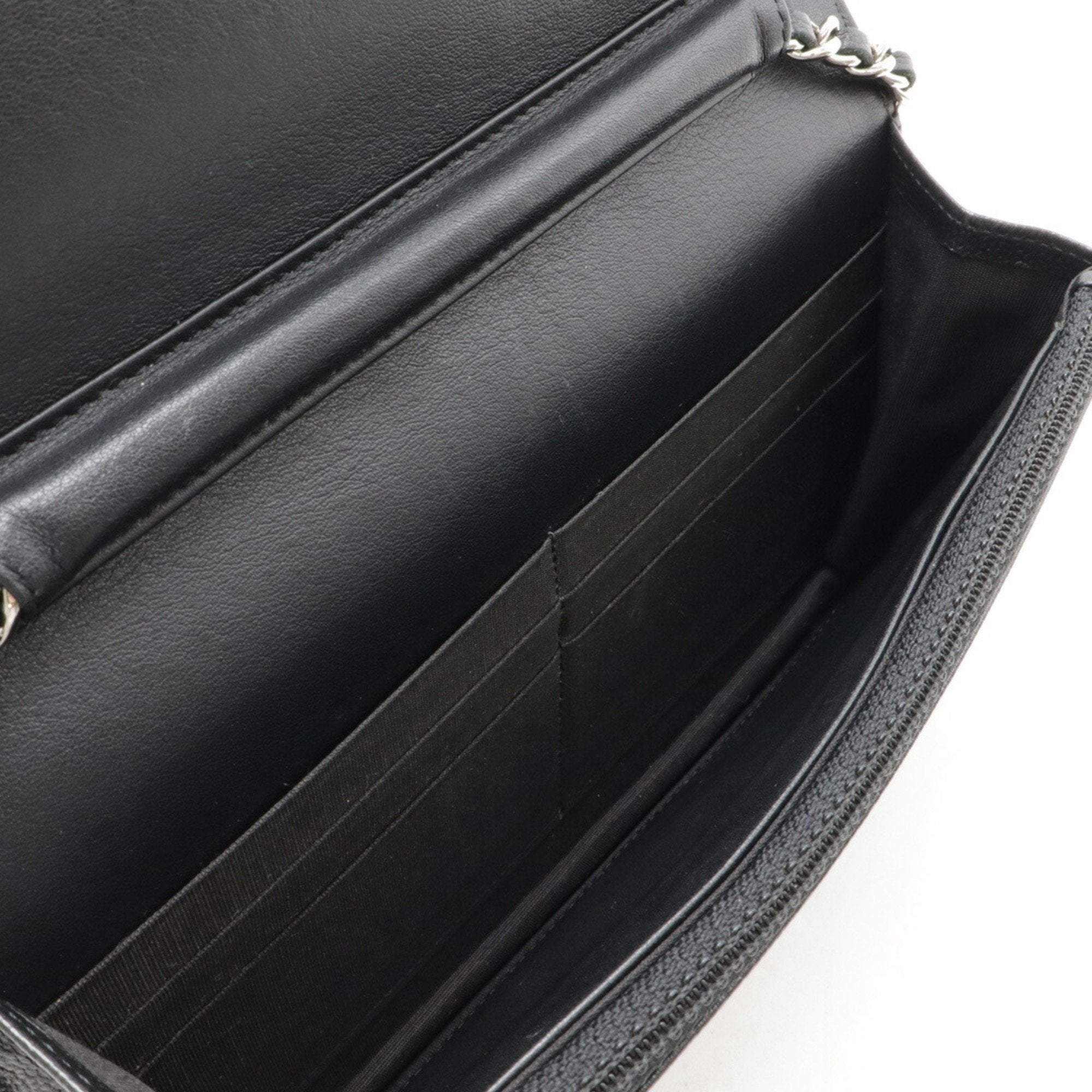 Chanel Caviar Skin Black Caviar Leather Pochette Shoulder Bag (Pre-Owned)
