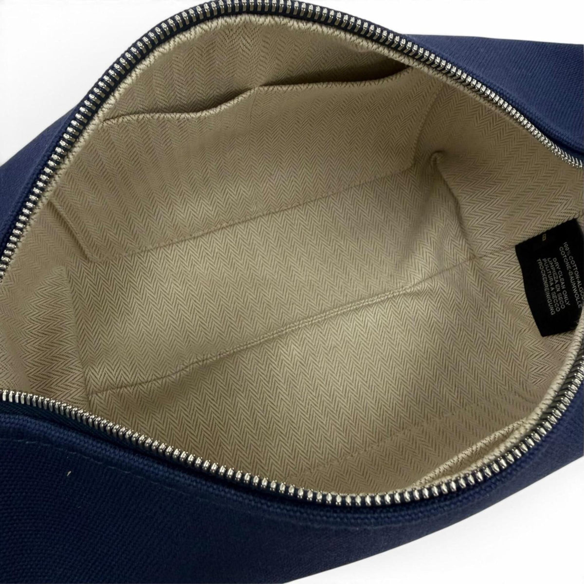 Hermes Navy Cotton Handbag Pouch (Pre-Owned)