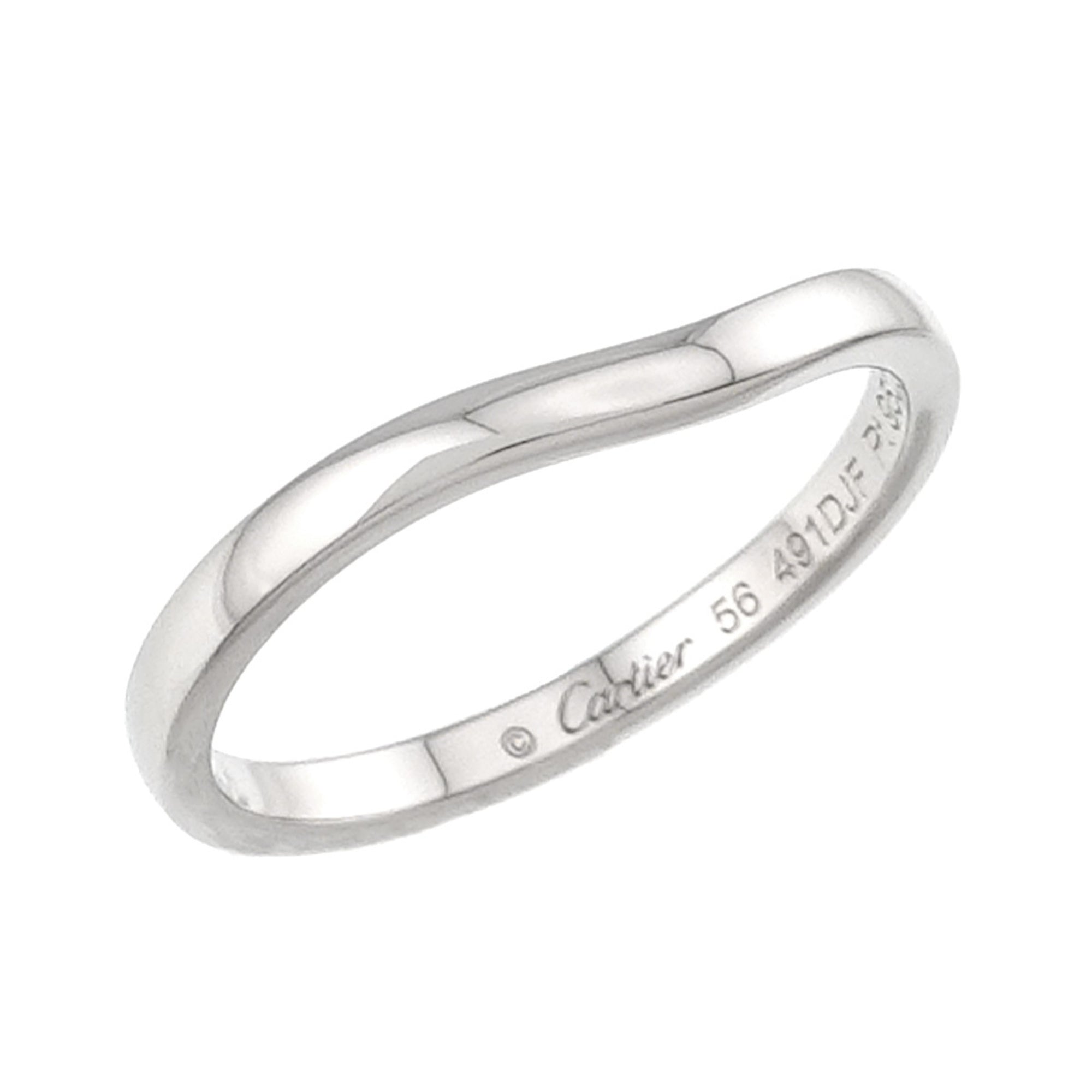Cartier Platinum 950 Band Ring (Pre-Owned)