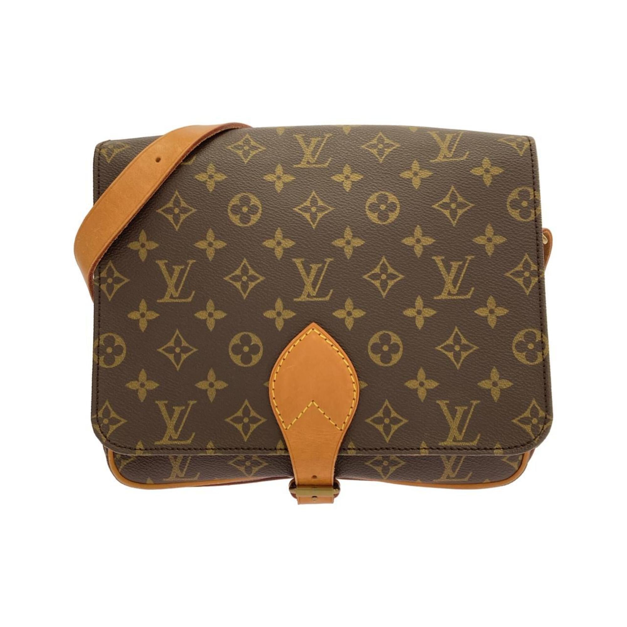 Louis Vuitton Marron Coated Canvas Shoulder Bag (Pre-Owned)
