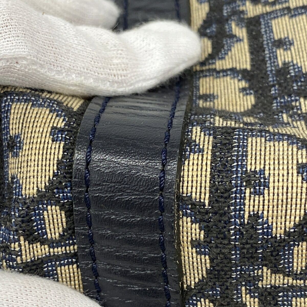 Christian Dior Navy Canvas Handbag (Pre-Owned)