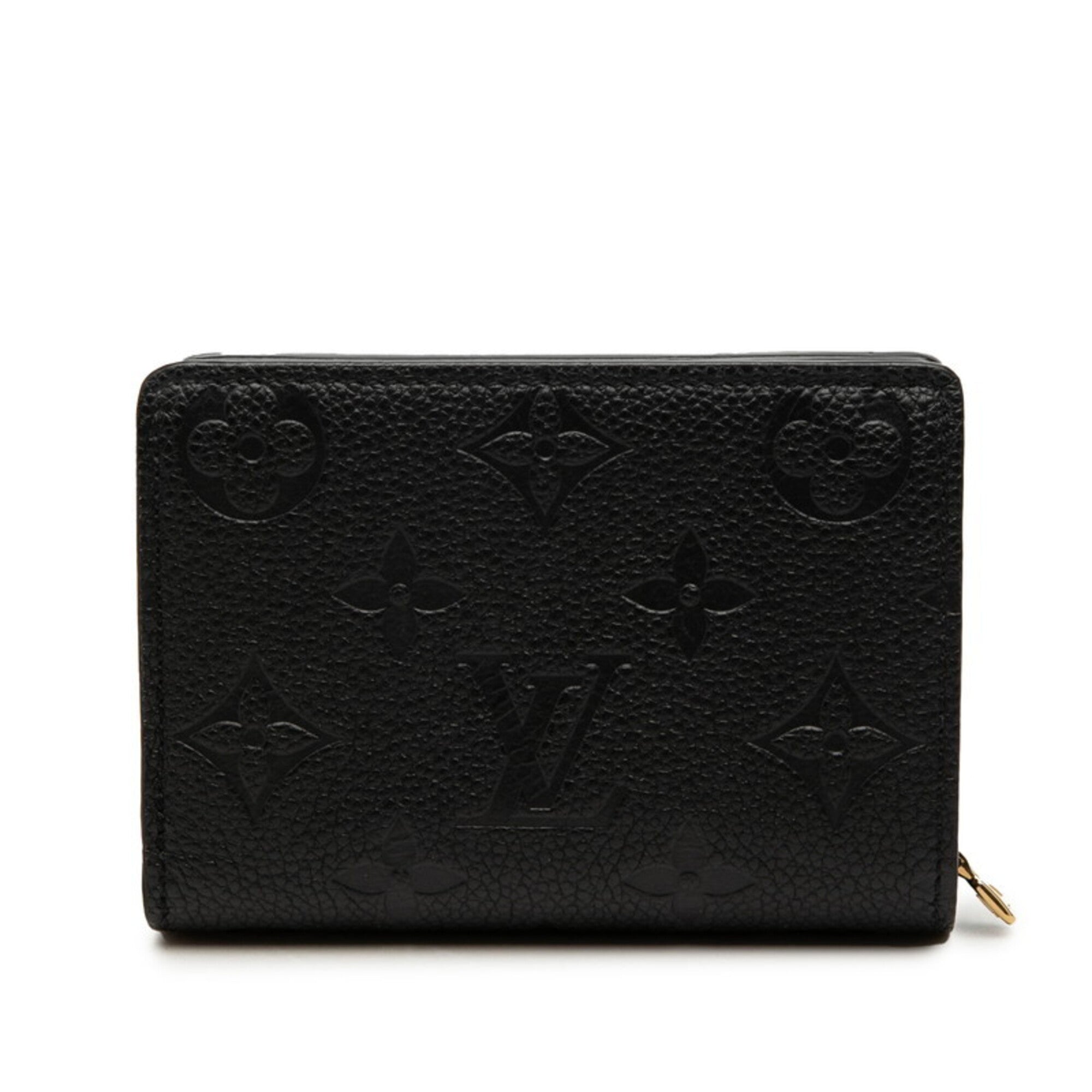 Louis Vuitton Black Noir Leather Wallet (Bi-Fold) (Pre-Owned)