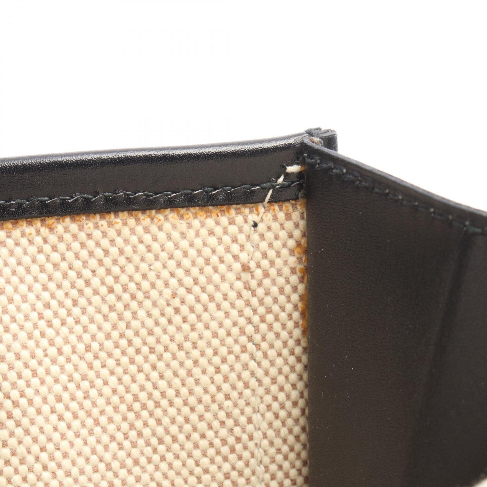 Hermes Black Box Calf Leather Clutch Bag Handbag (Pre-Owned)