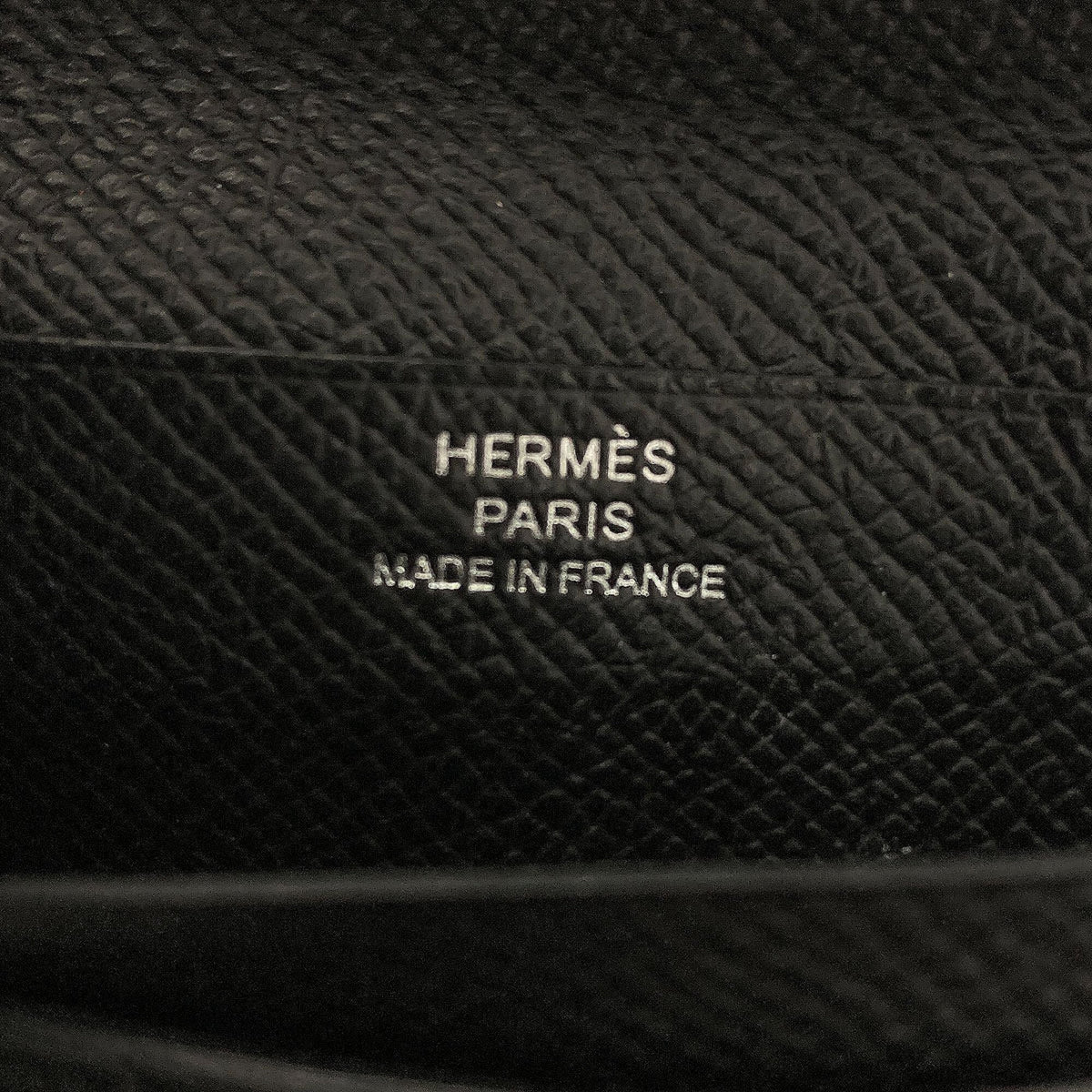 Hermes Black Epsom Leather Wallet (Bi-Fold) (Pre-Owned)