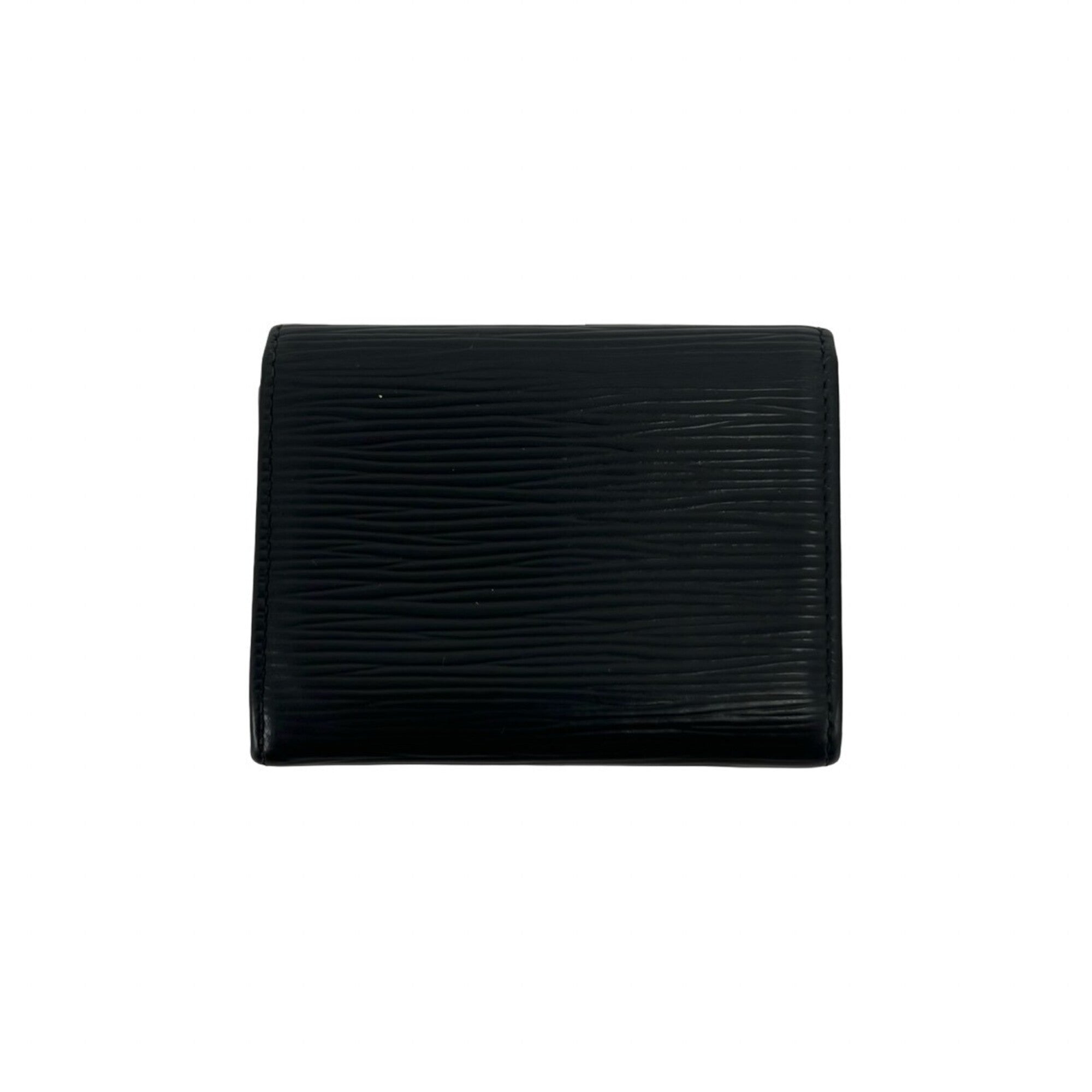 Louis Vuitton Black Leather Coin Purse/Coin Case (Pre-Owned)