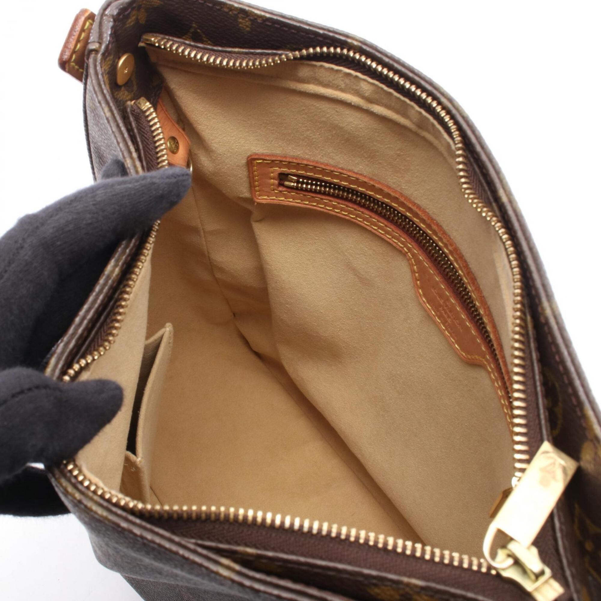 Louis Vuitton Brown Pvc Leather Handbag Shoulder Bag (Pre-Owned)
