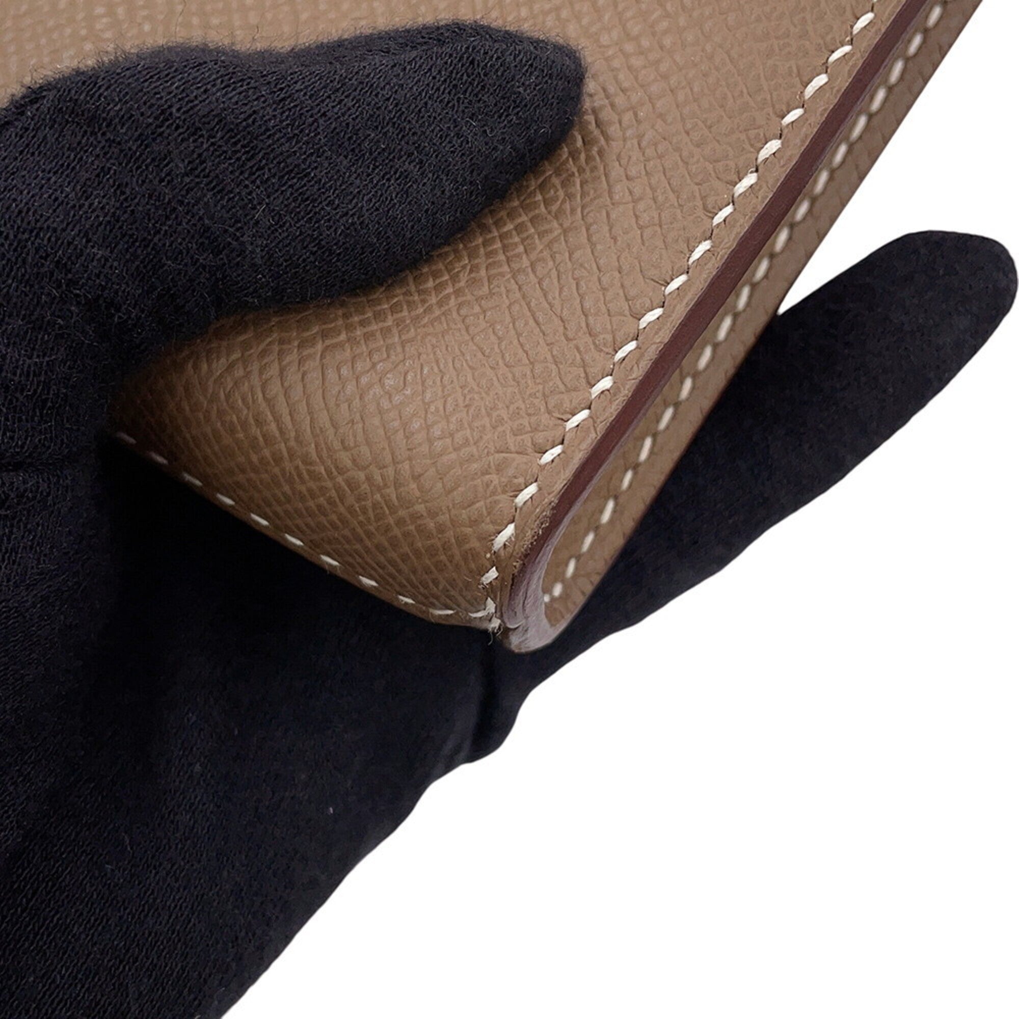 Hermes Etoupe Gray Epsom Leather Clutch Bag (Pre-Owned)