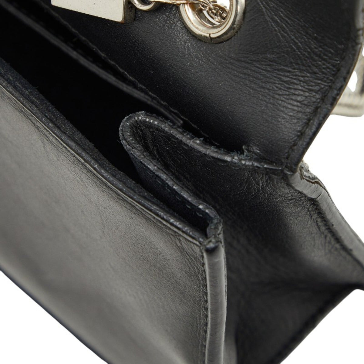 Saint Laurent Black Leather Shoulder Bag (Pre-Owned)