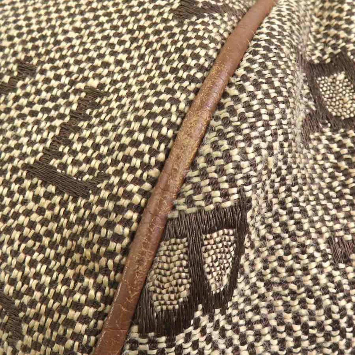 Bvlgari Brown Canvas Leather Handbag (Pre-Owned)