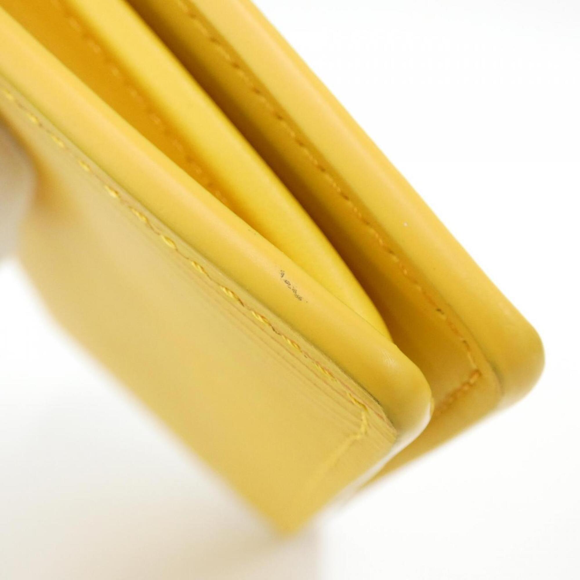 Louis Vuitton Epi Yellow Leather Long Wallet (Bi-Fold) (Pre-Owned)