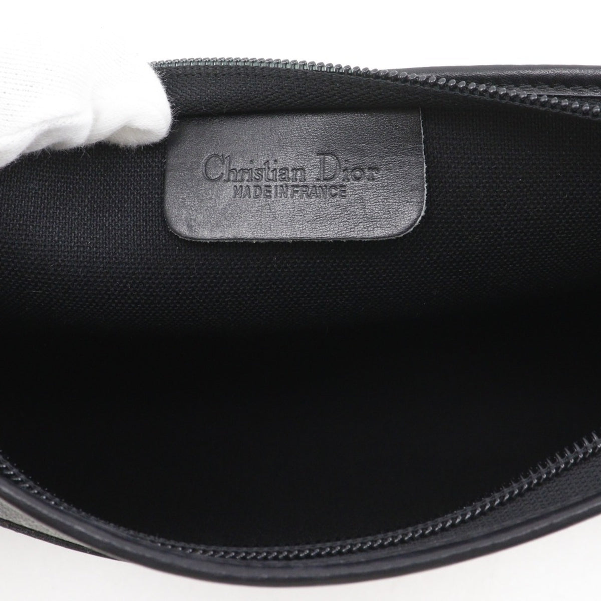 Christian Dior Black Pvc Clutch Bag (Pre-Owned)