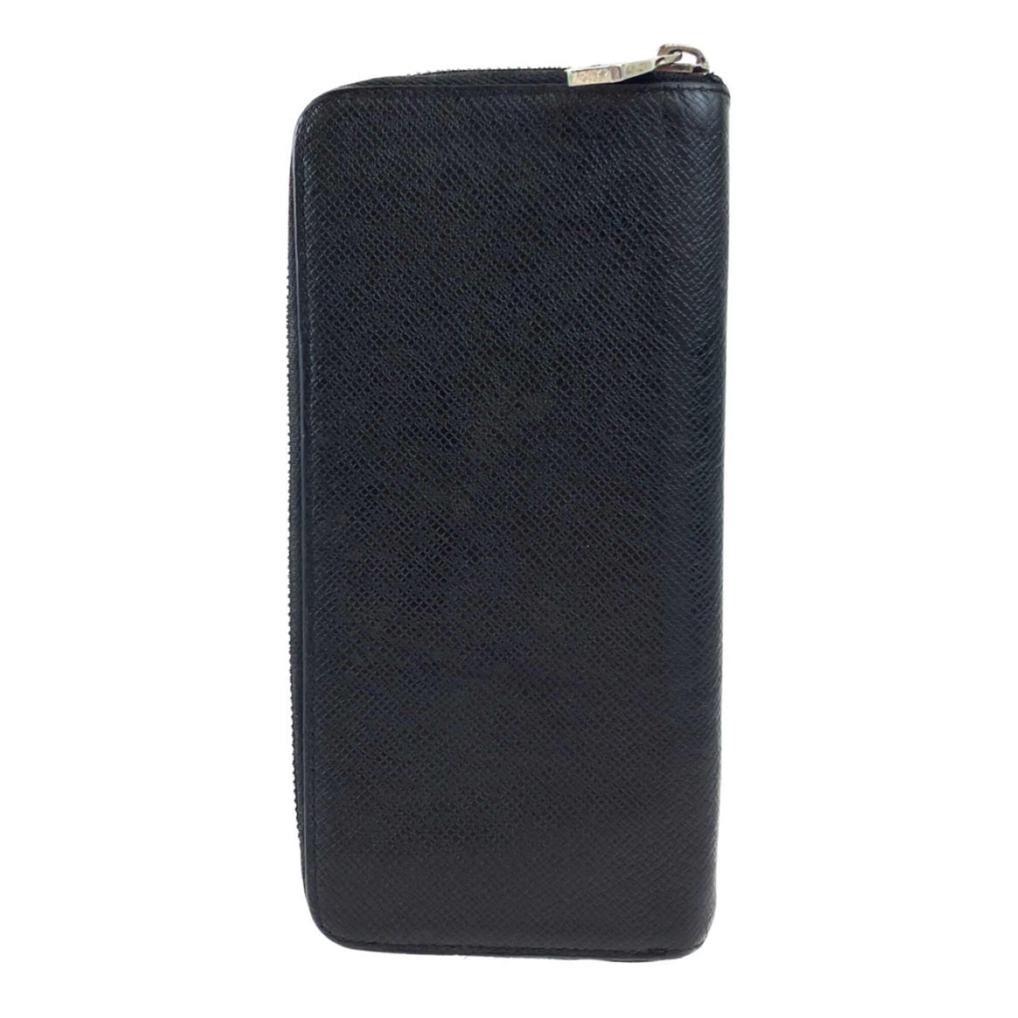 Louis Vuitton Ardoise Black Leather Long Wallet (Bi-Fold) (Pre-Owned)