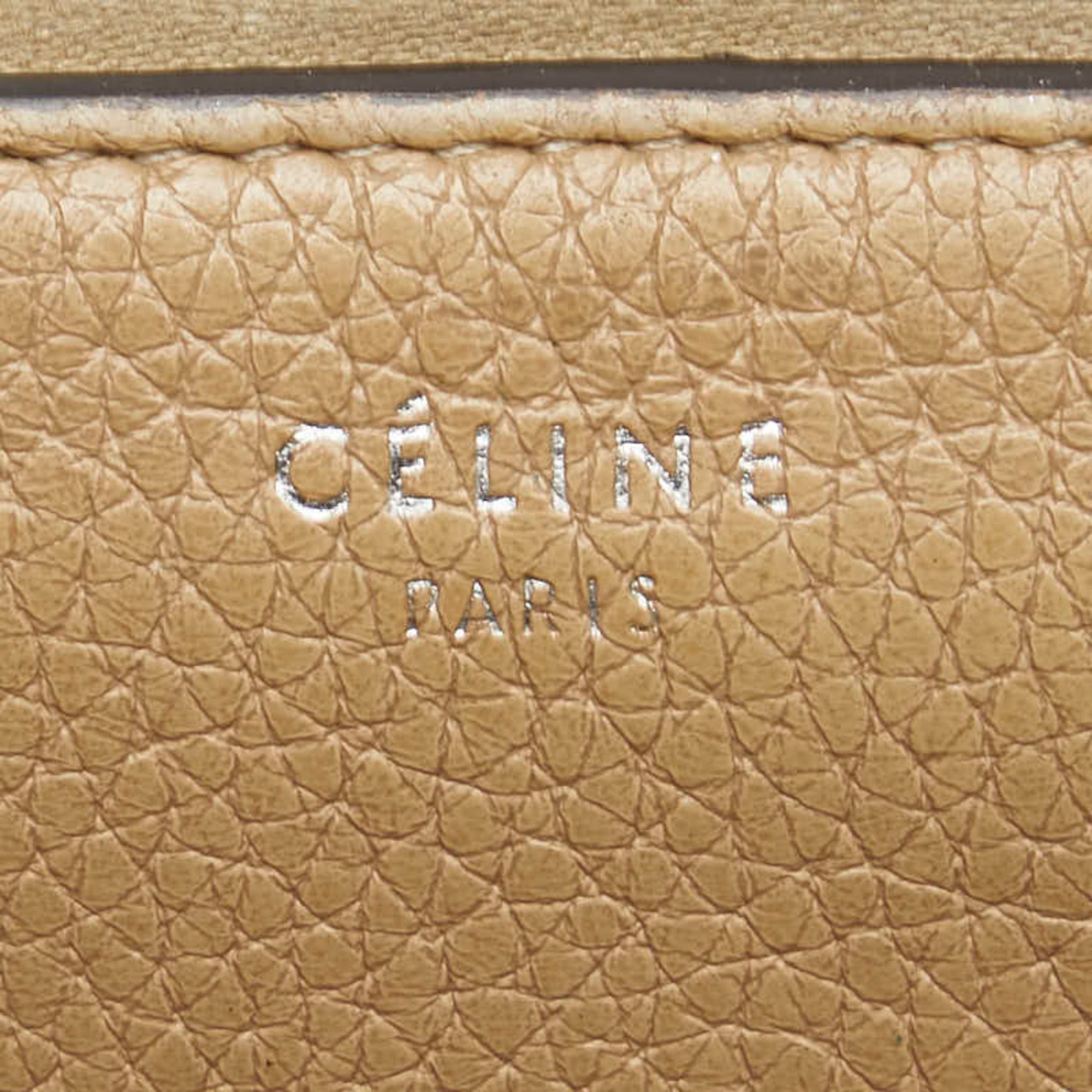 Celine Brown Leather Long Wallet (Bi-Fold) (Pre-Owned)