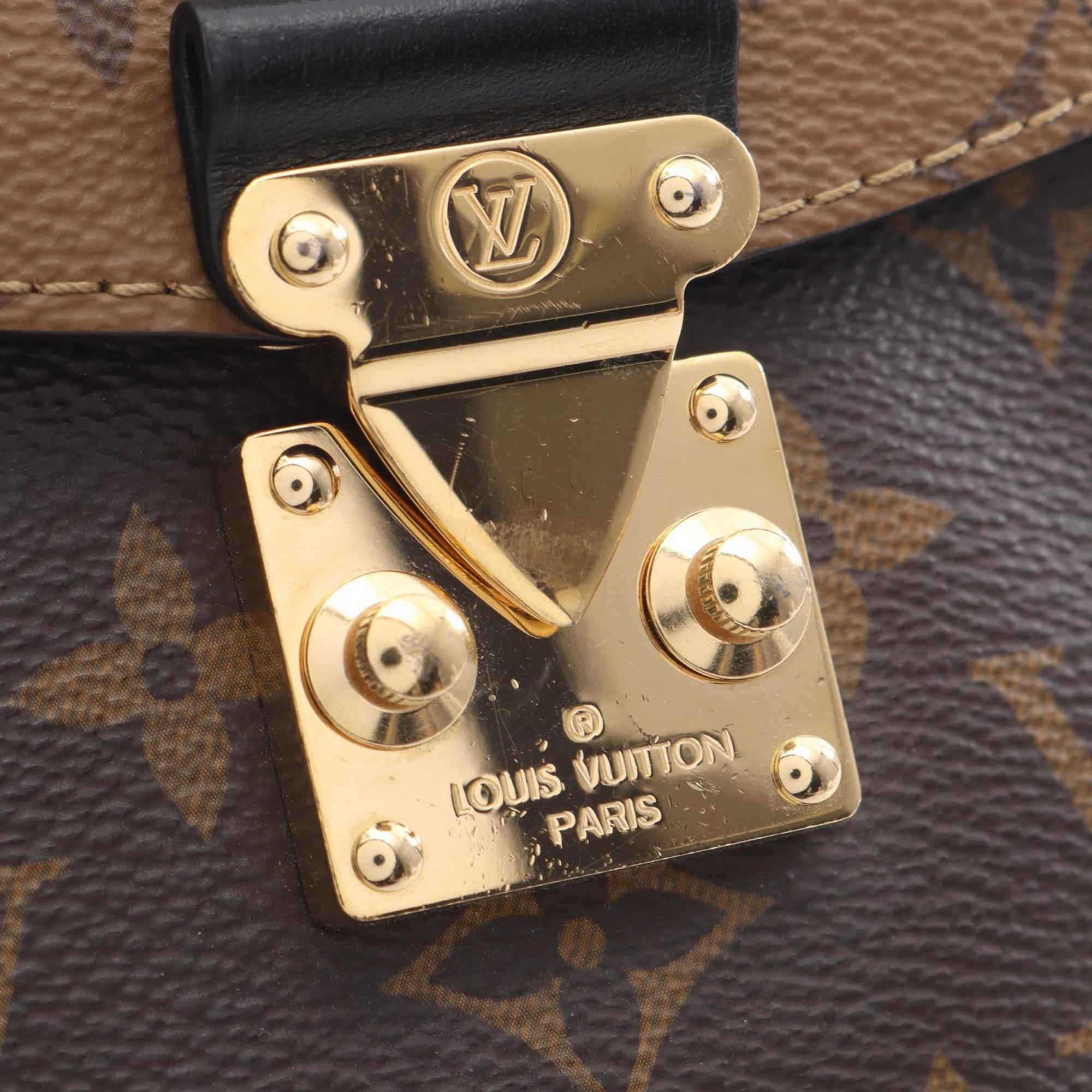Louis Vuitton Brown Monogram Reverse Coated Canvas Leather Handbag (Pre-Owned)
