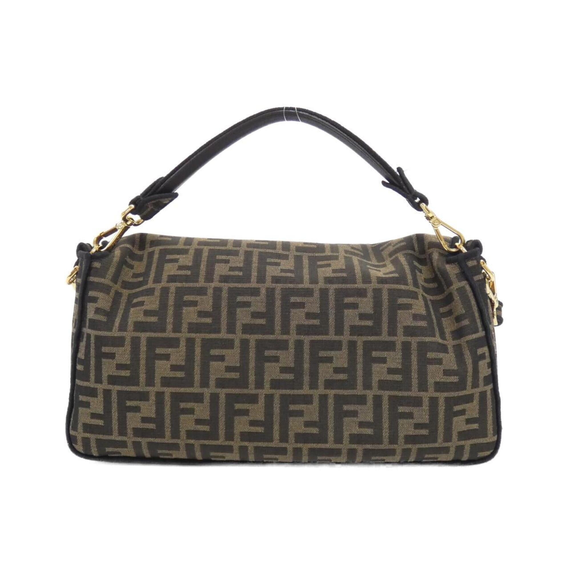 Fendi Brown Multi-Color Nylon Shoulder Bag (Pre-Owned)