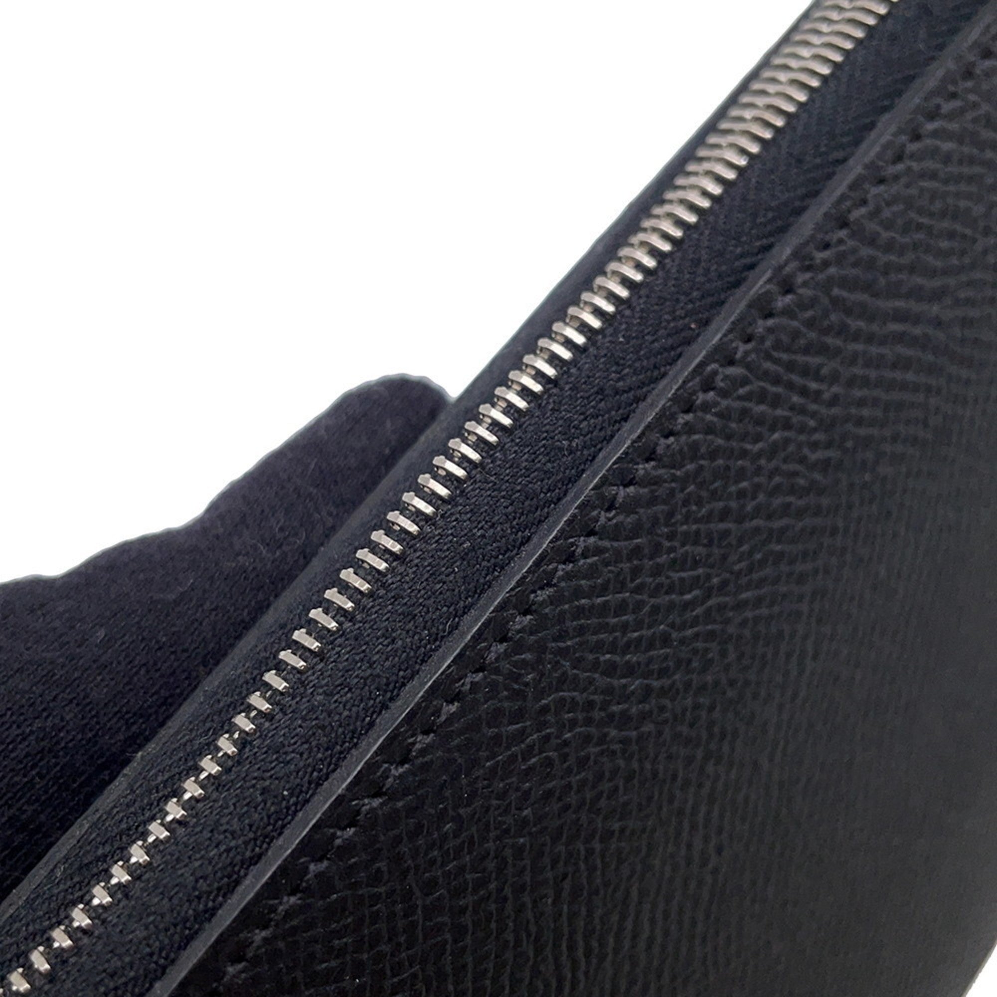 Hermes Black Epsom Leather Long Wallet (Bi-Fold) (Pre-Owned)
