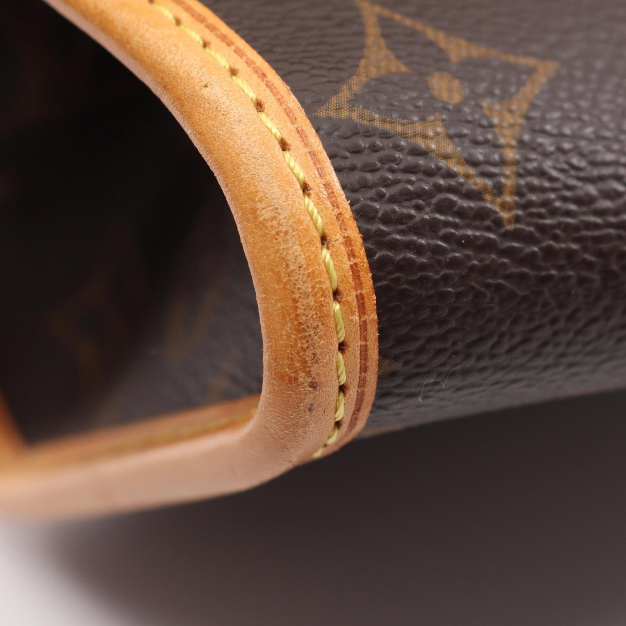 Louis Vuitton Brown Coated Canvas Leather Coated Canvas Handbag Tote Bag (Pre-Owned)