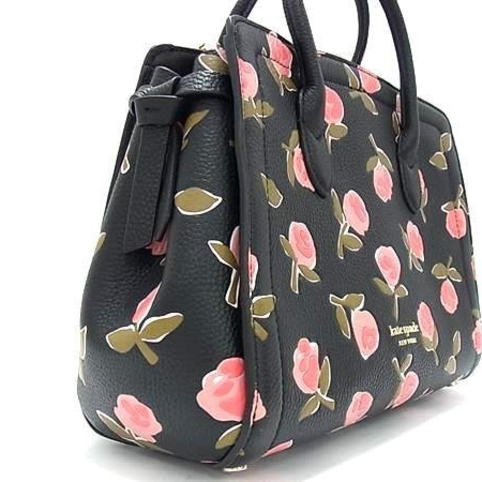 Kate Spade Black Leather Handbag Shoulder Bag Tote Bag (Pre-Owned)