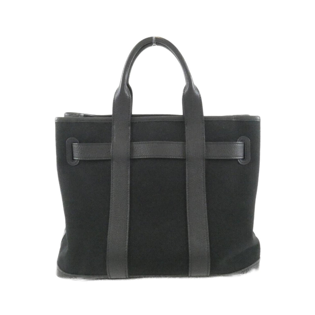 Hermes Black Canvas Negonda Leather Handbag (Pre-Owned)