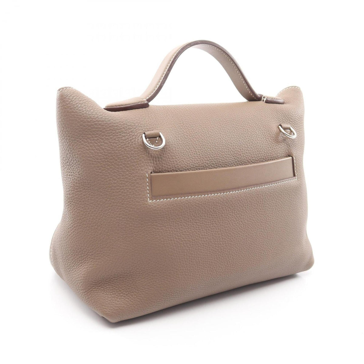 Hermes Etoupe Gray Gray Togo Leather Swift Leather Handbag (Pre-Owned)