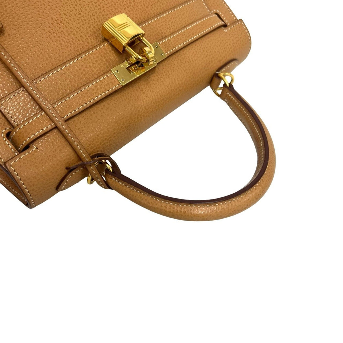 Hermes Brown Vache Liegee Leather Handbag Shoulder Bag (Pre-Owned)