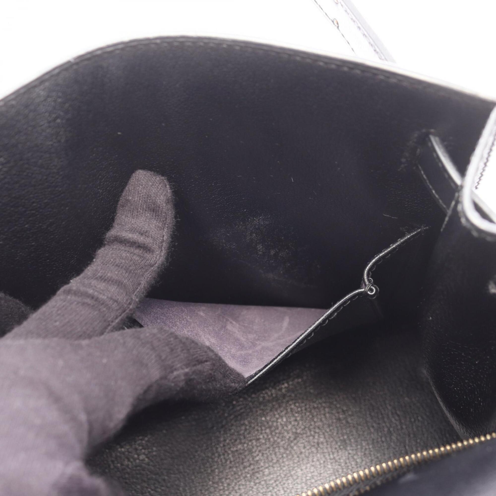Hermes Black Box Calf Leather Handbag (Pre-Owned)