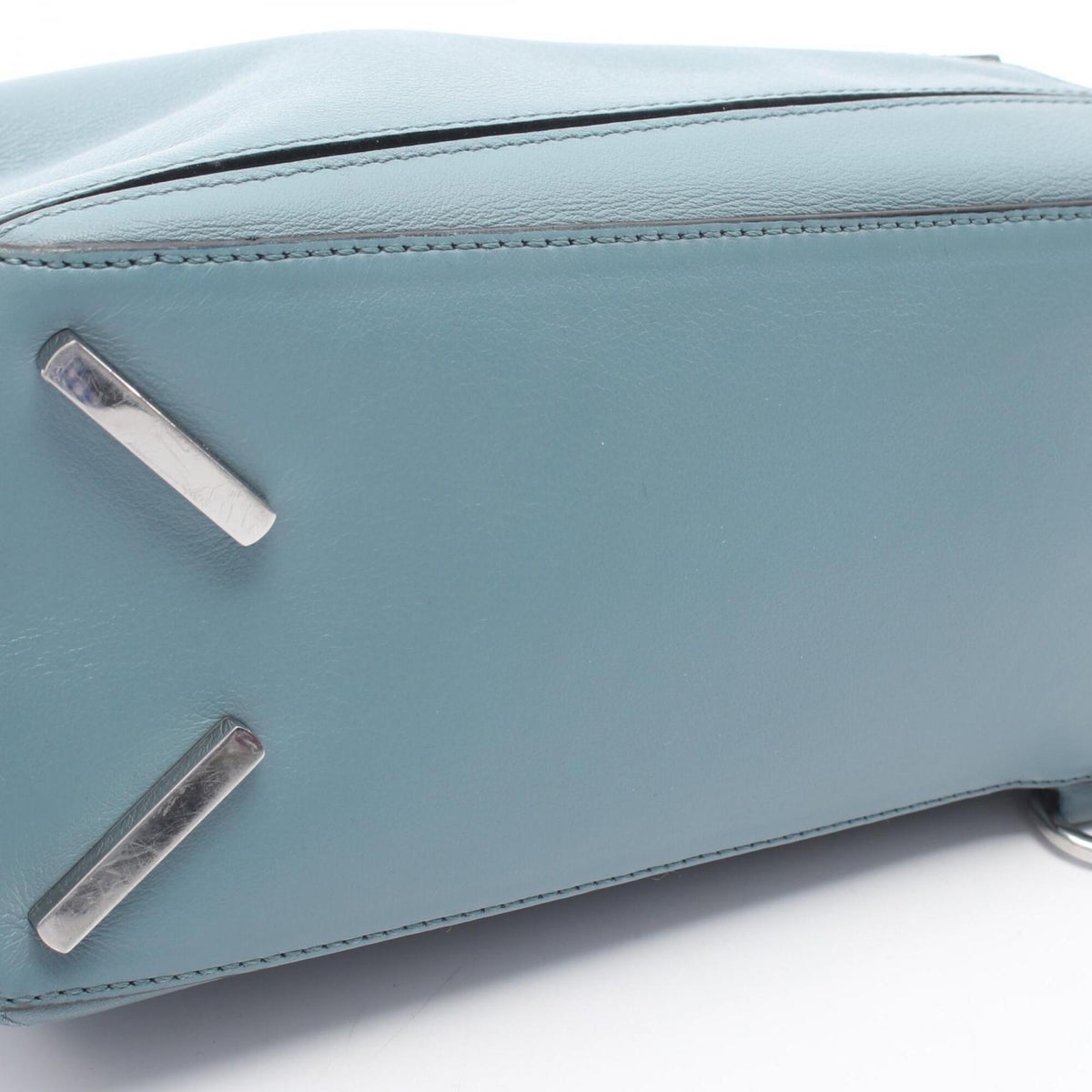 Loewe Blue Leather Handbag Shoulder Bag (Pre-Owned)