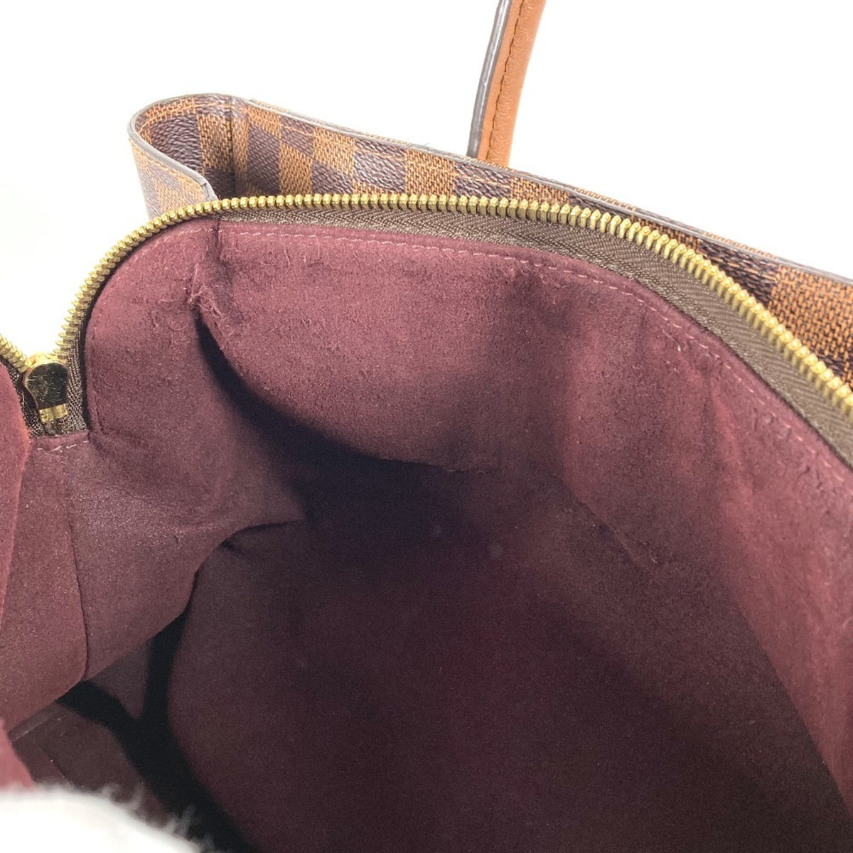 Louis Vuitton Damier Brown Damier Canvas Handbag Tote Bag (Pre-Owned)