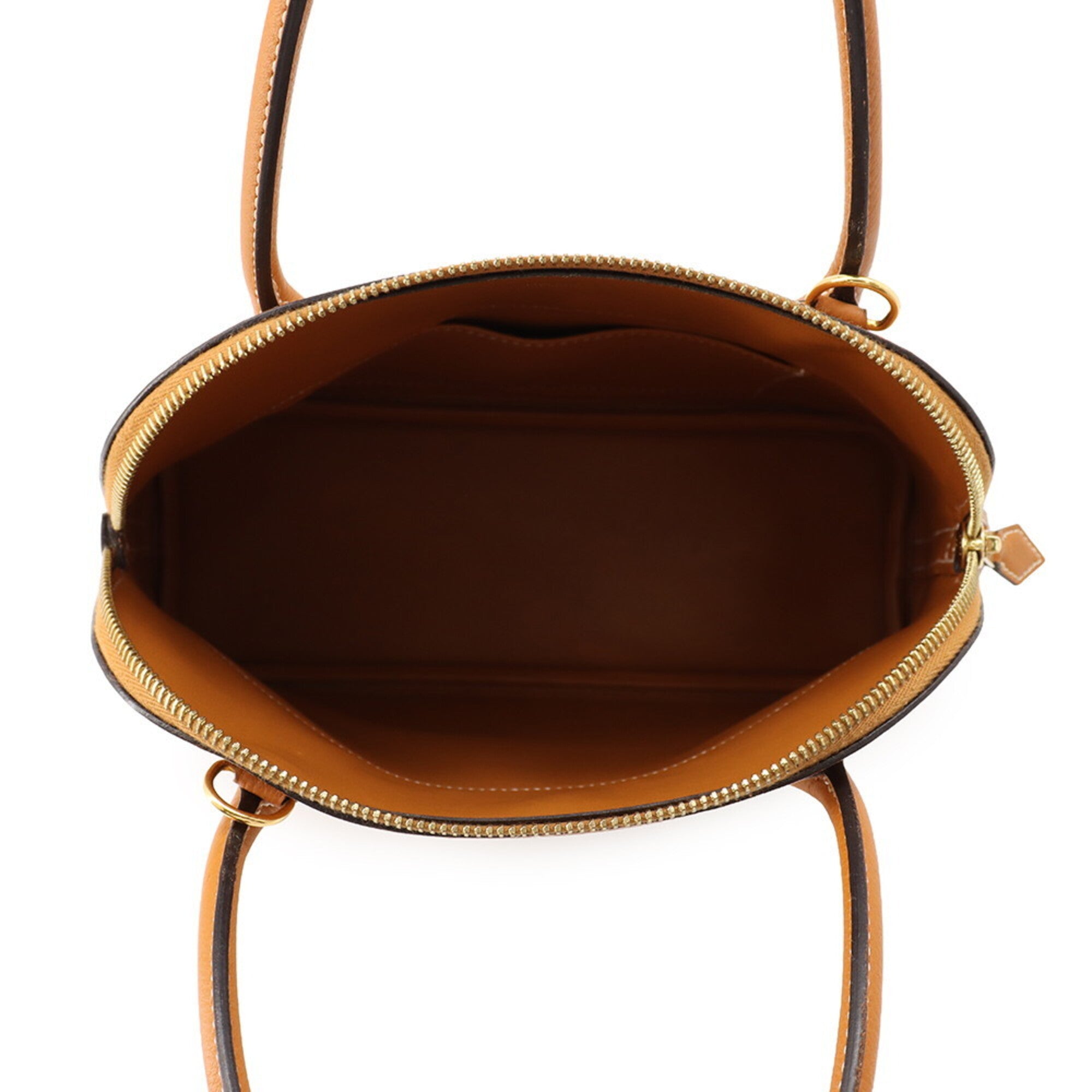 Hermes Gold Brown Epsom Leather Handbag Shoulder Bag (Pre-Owned)