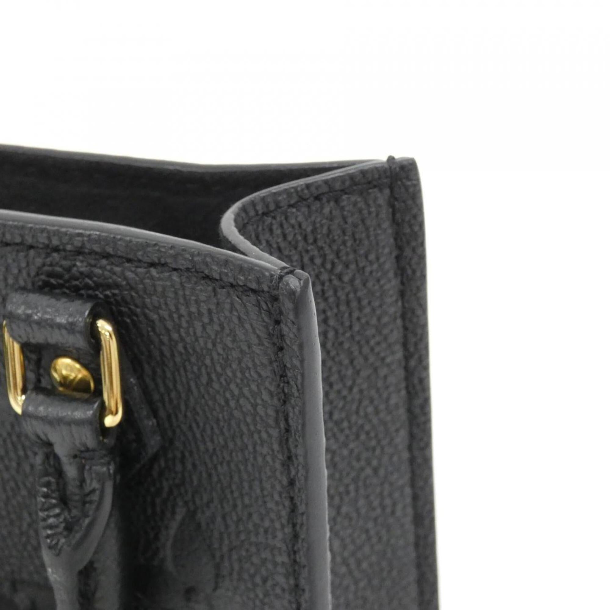 Louis Vuitton Black Leather Handbag (Pre-Owned)